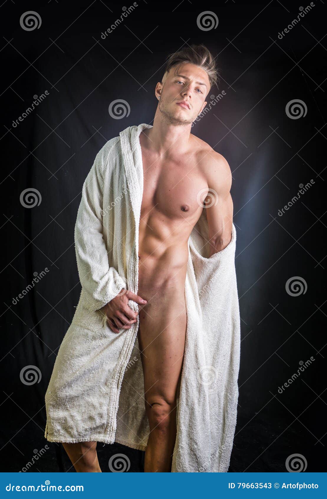 Naked and handsome