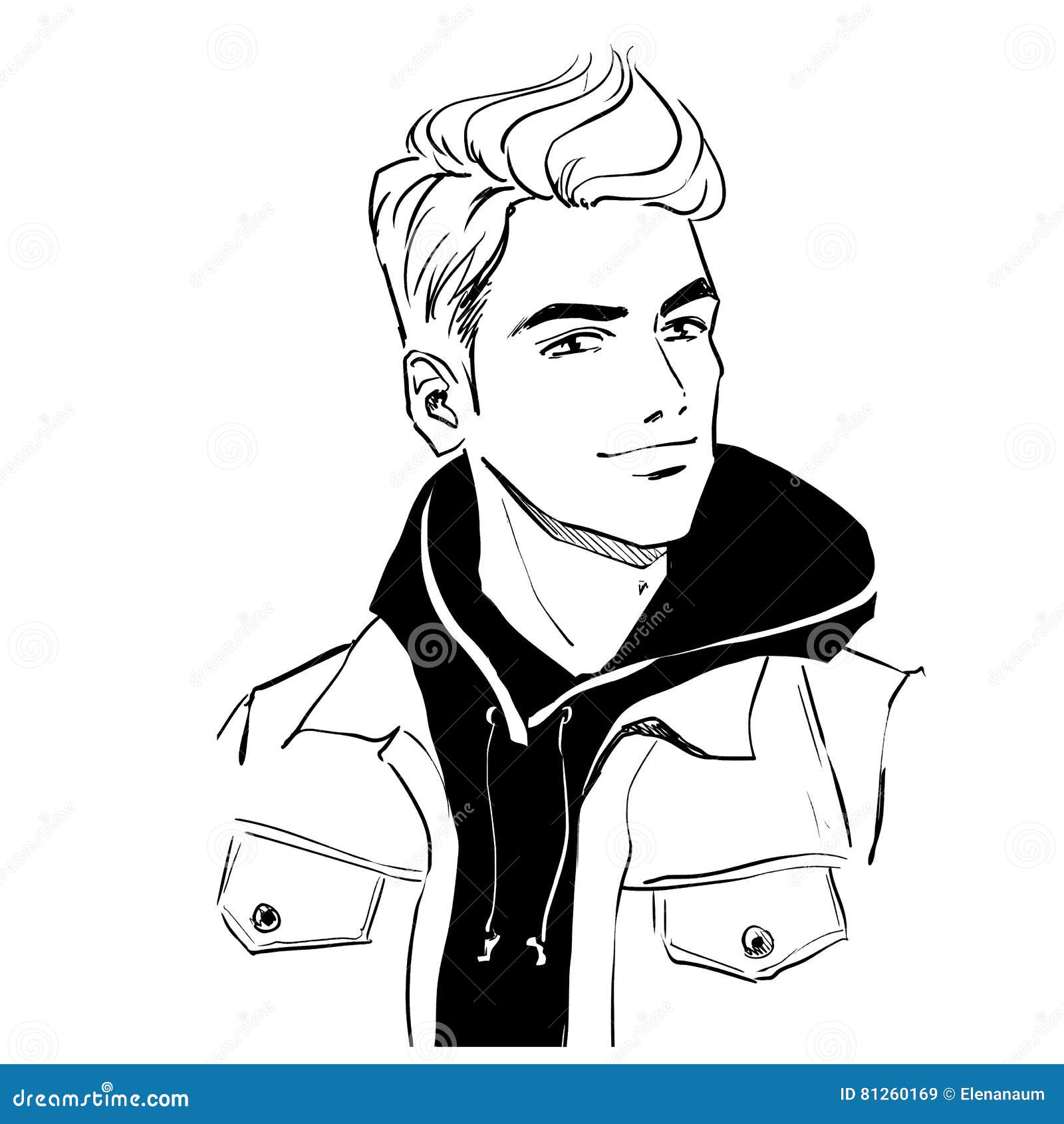 Banner Stylish Boy Sketch Style Text Stock Vector Royalty Free 1009291279   Shutterstock
