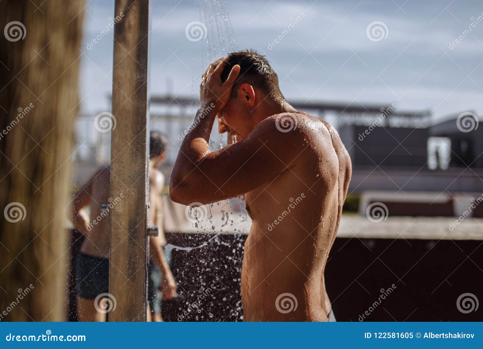 Girl Naked Camping Shower