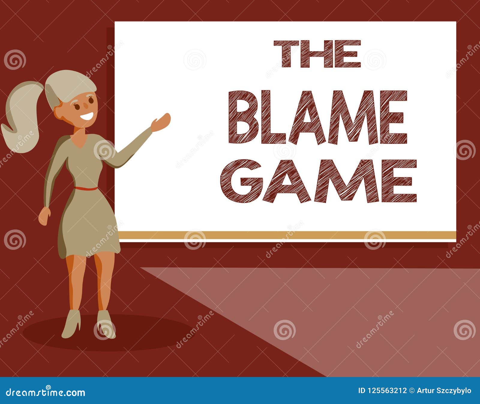 Handwriting Text the Blame Game. Concept Meaning a Situation when People  Attempt To Blame One Another Stock Illustration - Illustration of  accusation, blessed: 125563212