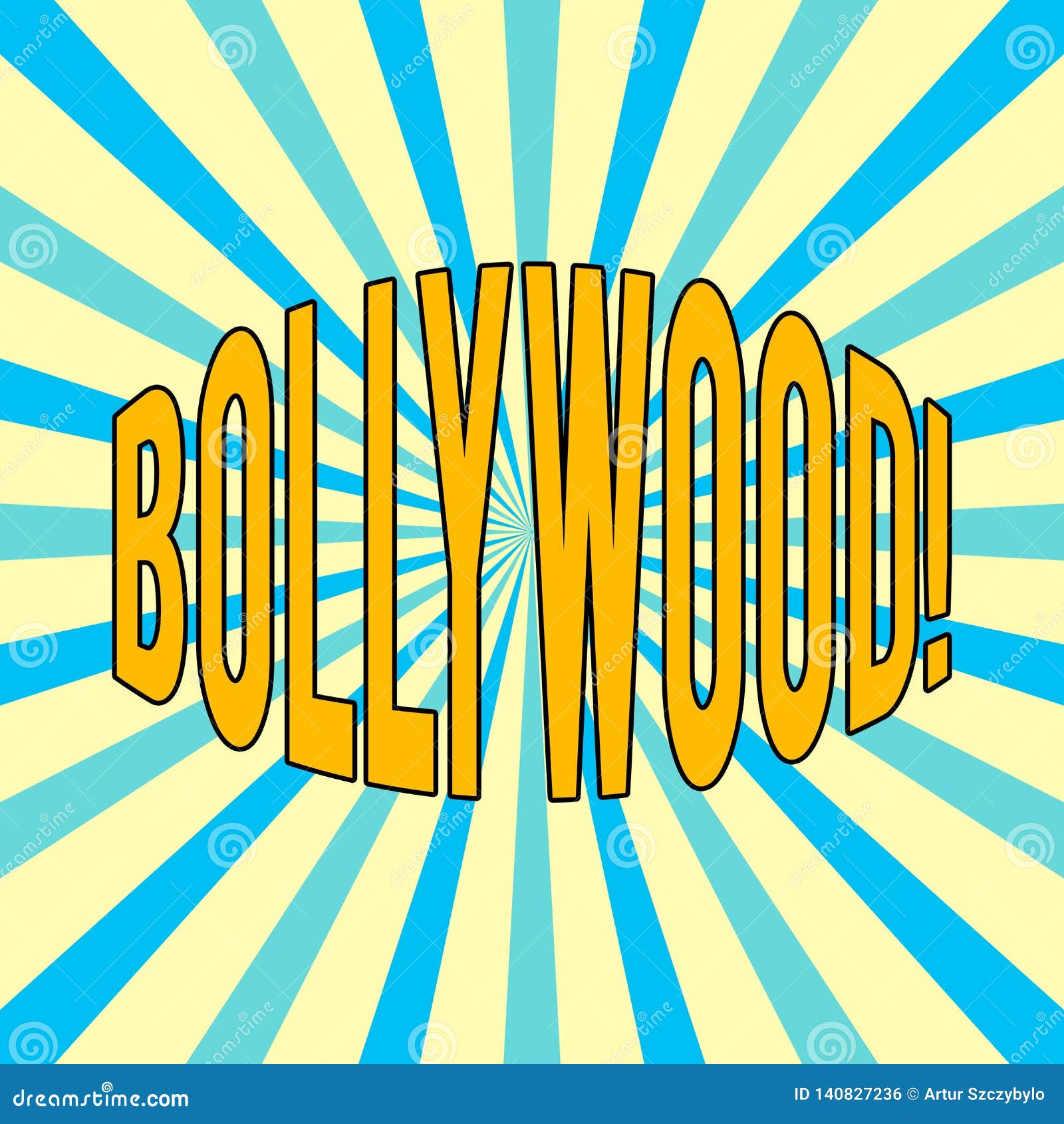 Handwriting Text Bollywood. Concept Meaning Indian Cinema a Source of