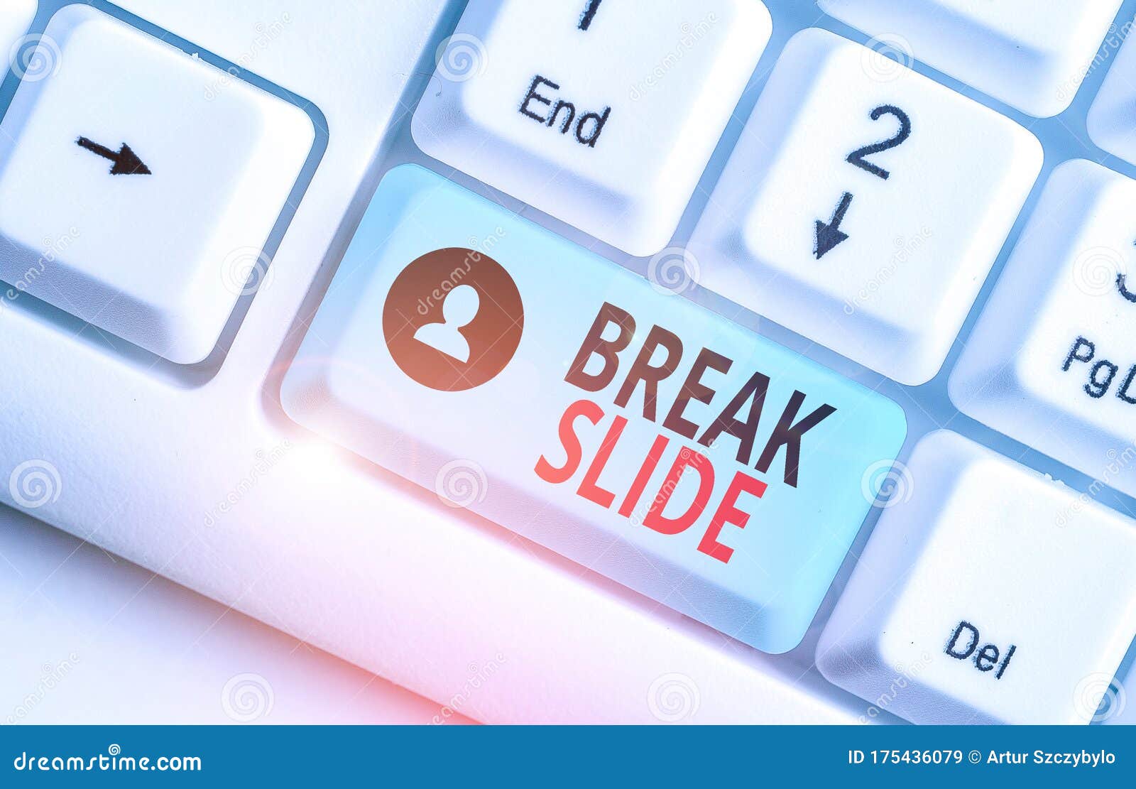 Handwriting Text Break Slide. Concept Meaning a Good Cover Slide for