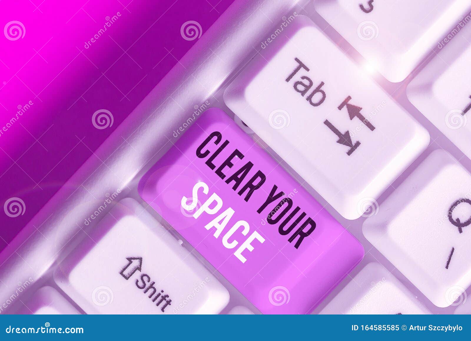 handwriting text clear your space. concept meaning clean office studio area make it empty refresh reorganize.