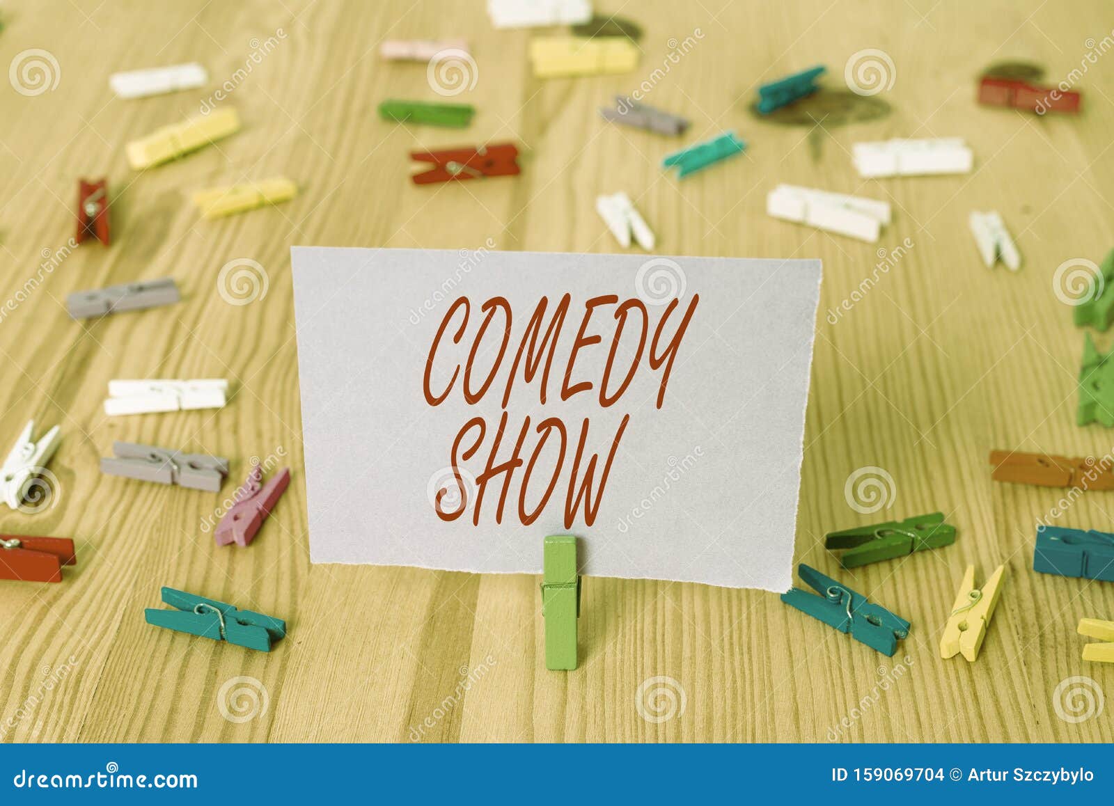 Handwriting Text Comedy Show. Concept Meaning Funny Program Humorous