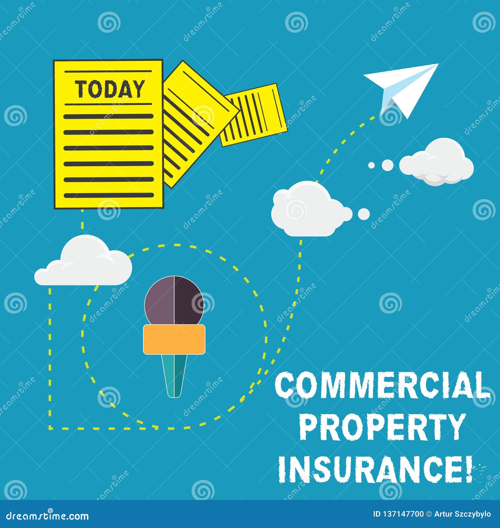 Handwriting Text Commercial Property Insurance. Concept Meaning ...