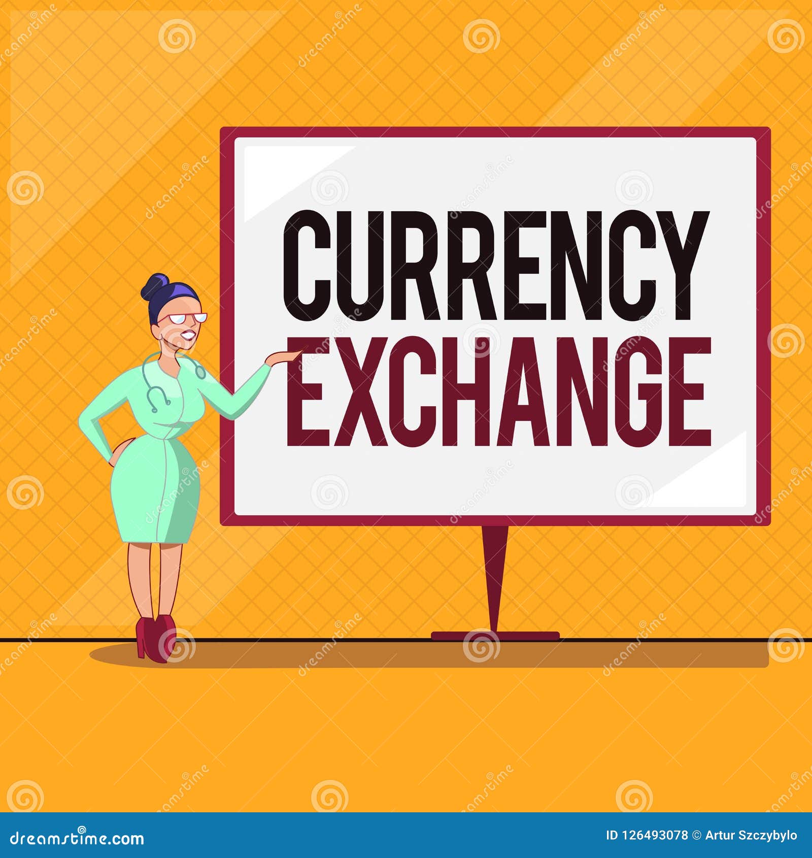 Handwriting Text Currency Exchange Concept Meaning Process Of - 