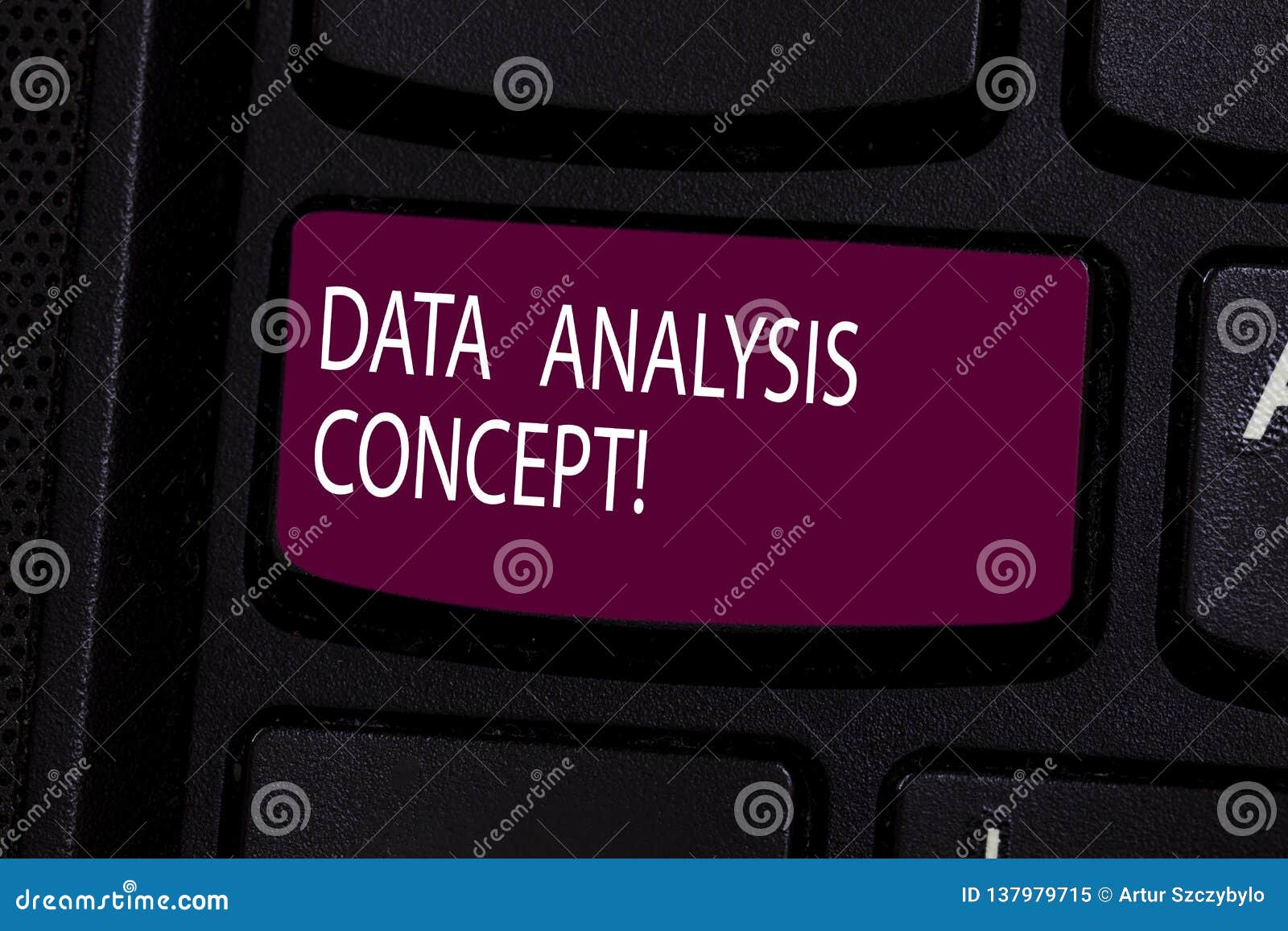 Handwriting Text Data Analysis Concept. Concept Meaning Evaluating Data Using Analytical and