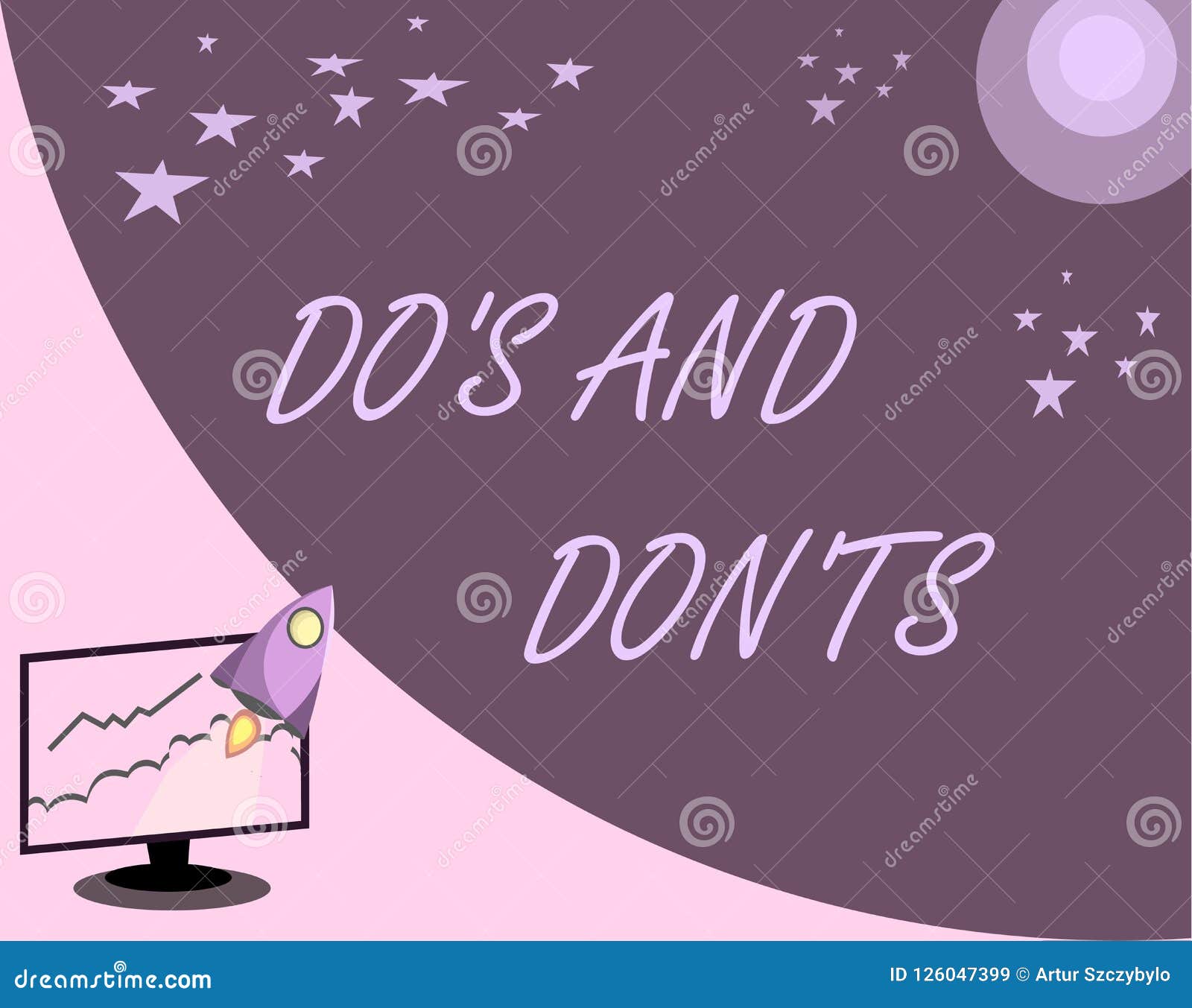 Handwriting Text Do S is and Don T Nots. Concept Meaning