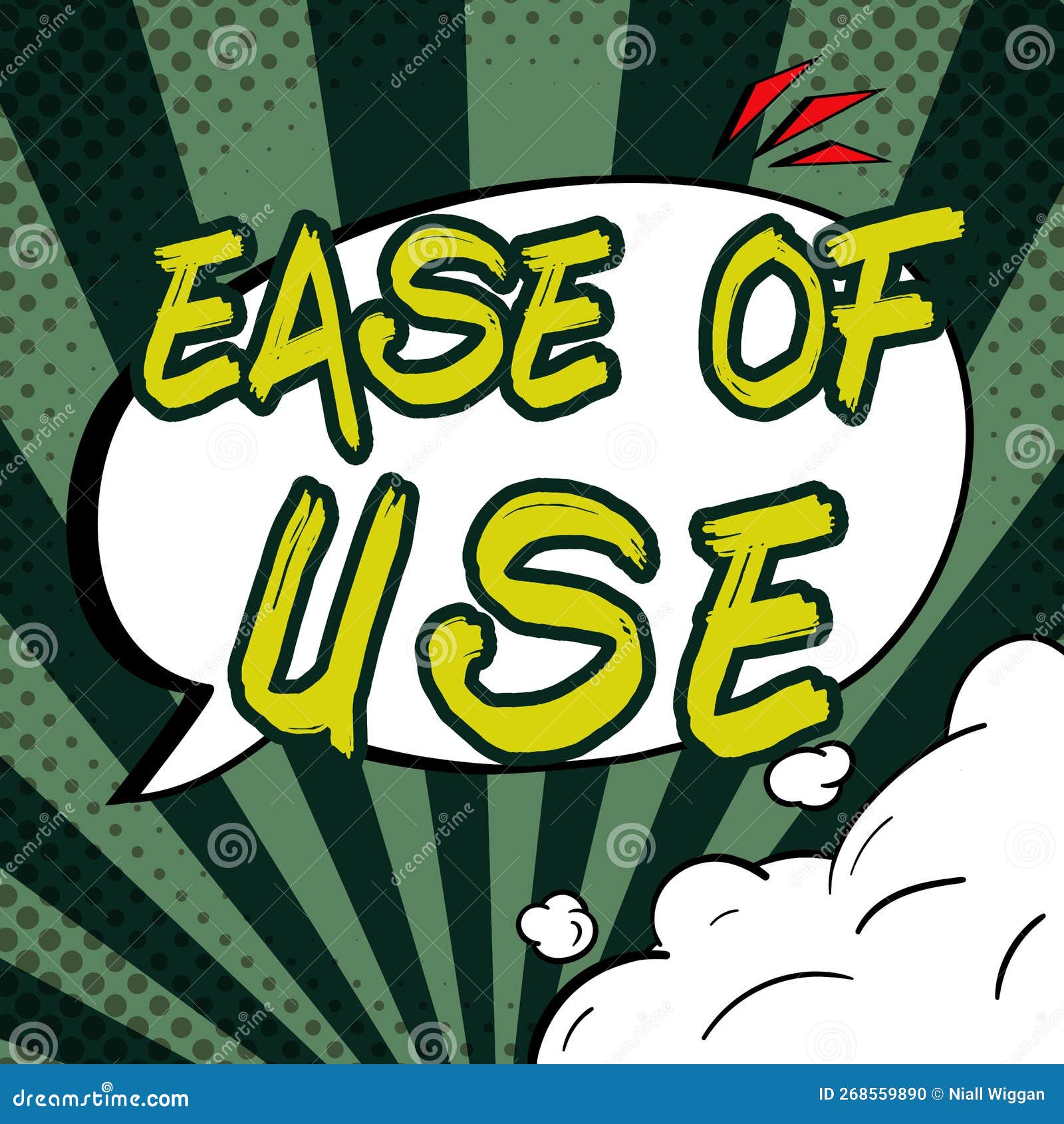handwriting text ease of use. business idea user friendly easy to operate simple technology for everybody