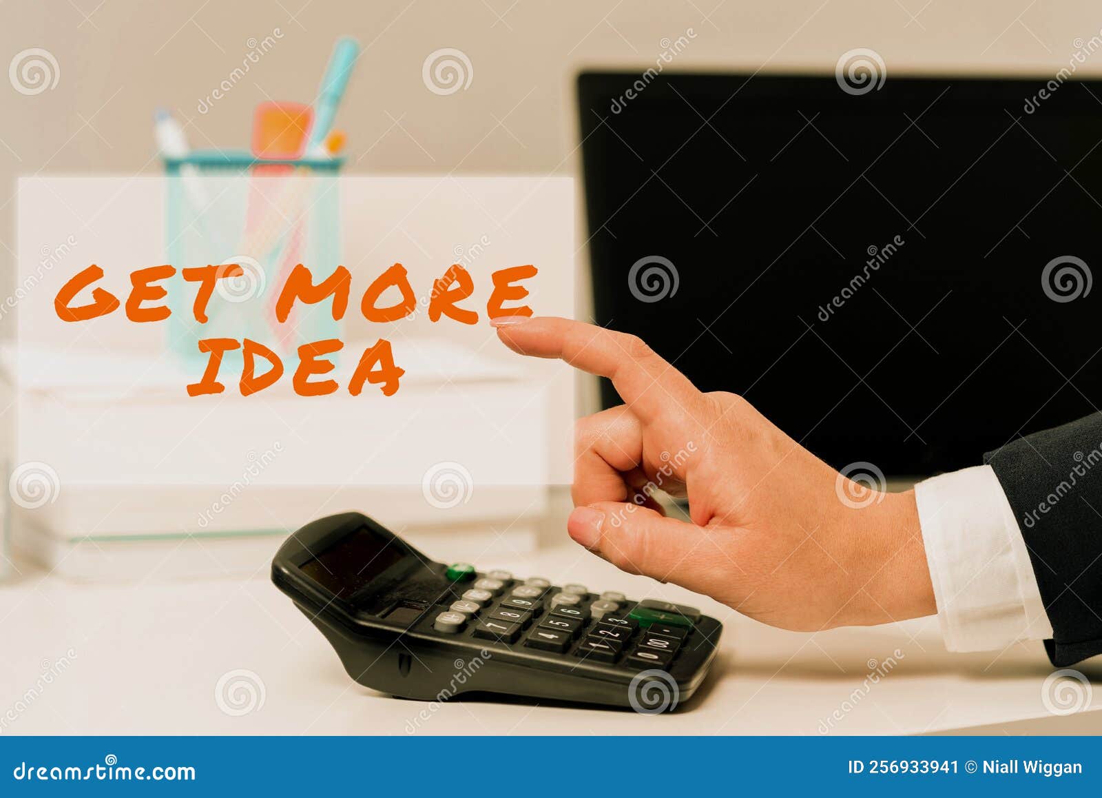 handwriting text get more idea. word written on random input mind map picture mock up surveys visualization