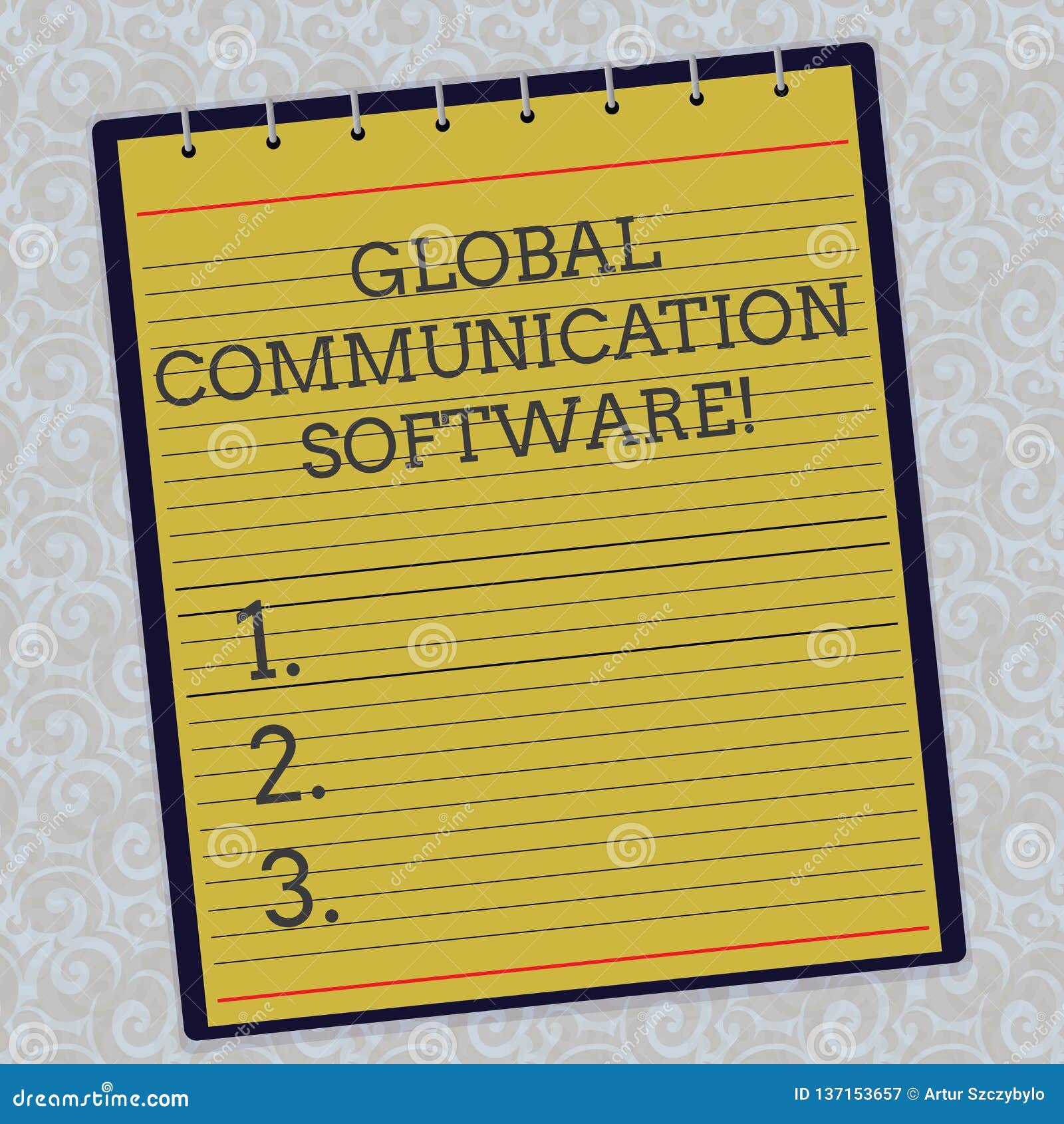 Handwriting Text Global Communication Software. Concept Meaning Ways To  Connect Showing Across Geographic Lined Spiral Stock Illustration -  Illustration of advanced, marketing: 137153657