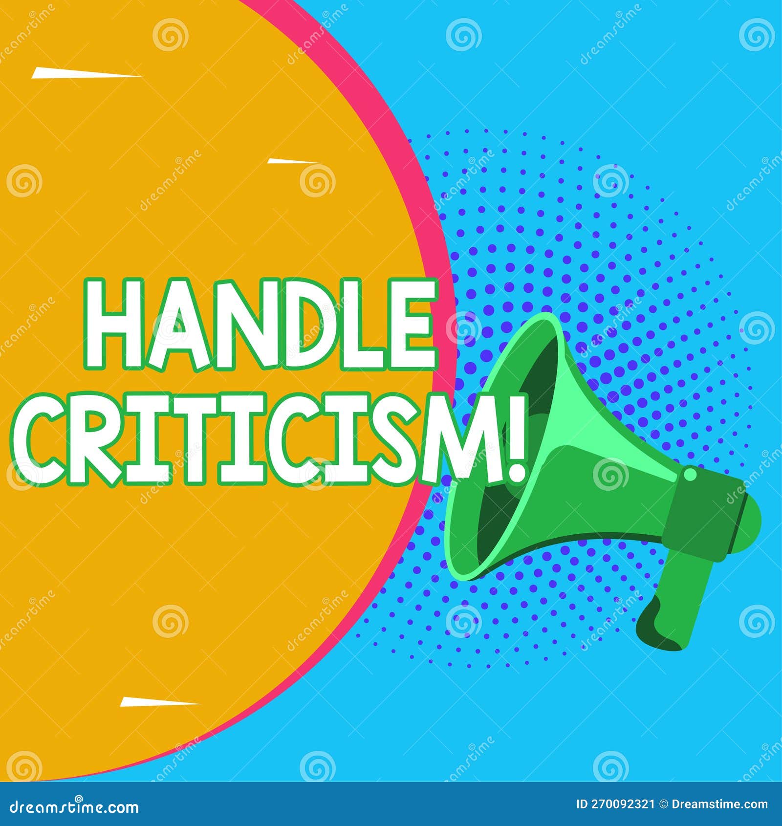 inspiration showing sign handle criticism. internet concept process of withstanding valid and well reasoned opinions