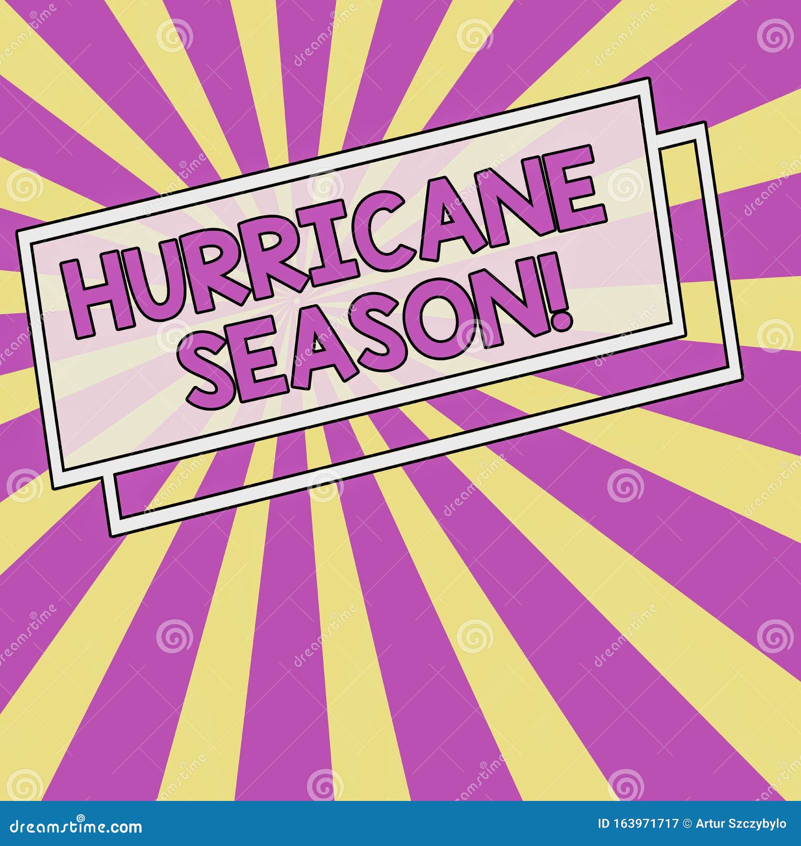 Handwriting Text Hurricane Season. Concept Meaning Time when Most ...