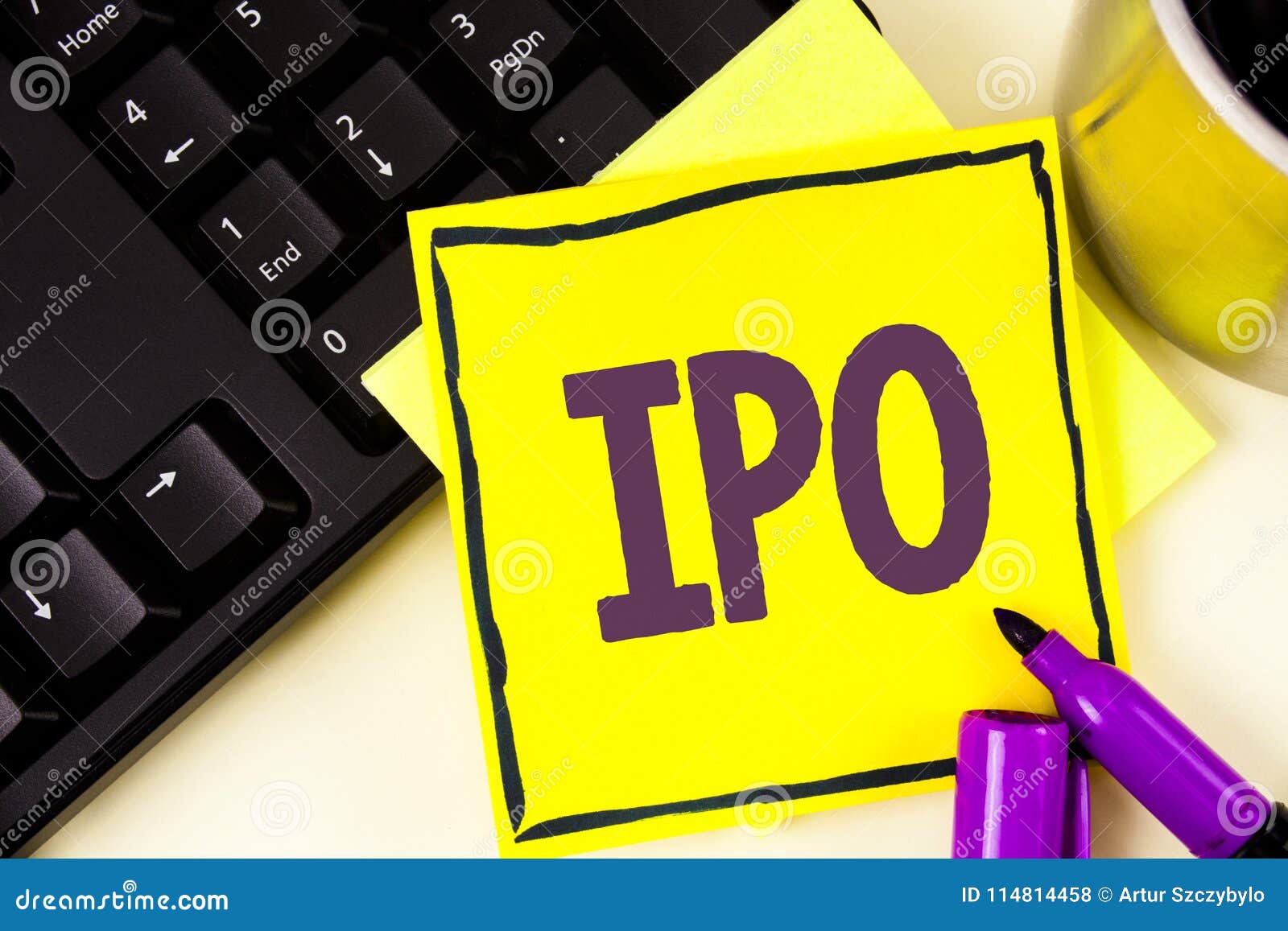 Handwriting Text Ipo. Concept Meaning Initial Public ...