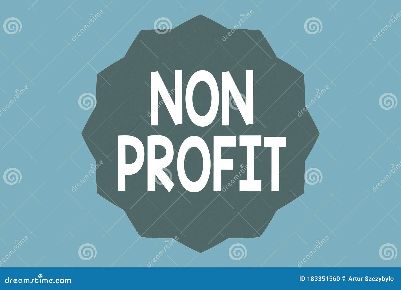 handwriting text non profit. concept meaning not making or conducted primarily to make profit organization twelve 12