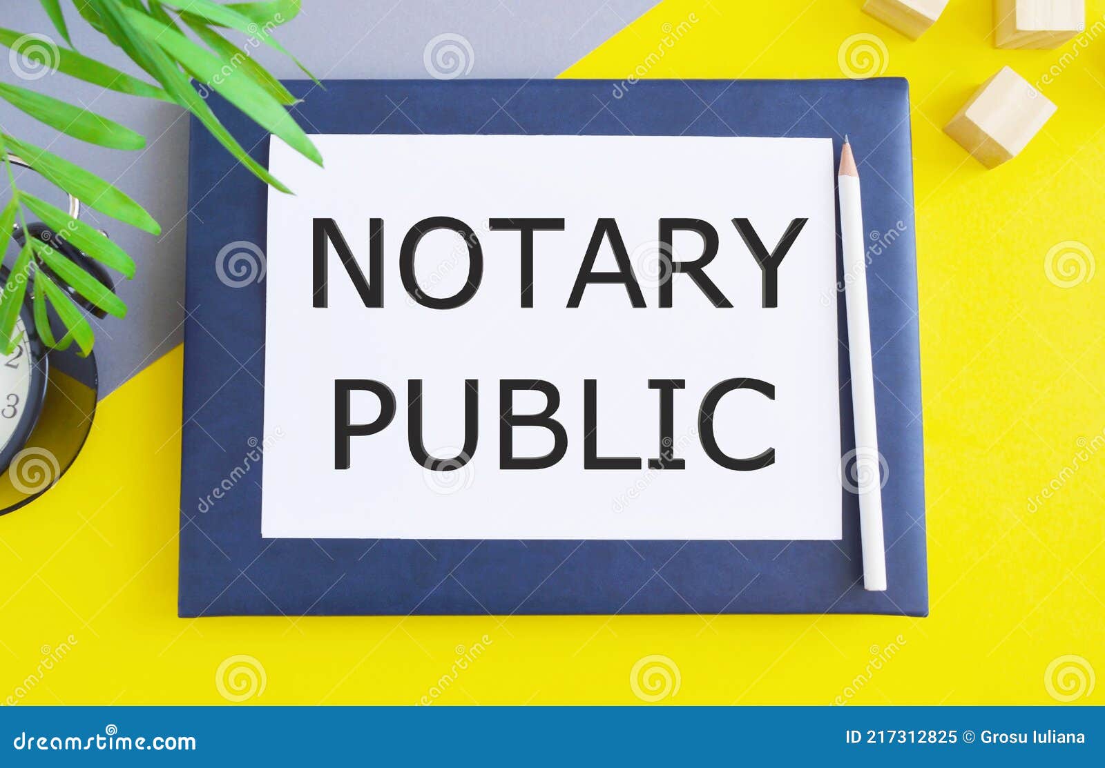Handwriting Text Notary Public. Concept Meaning Legality Documentation