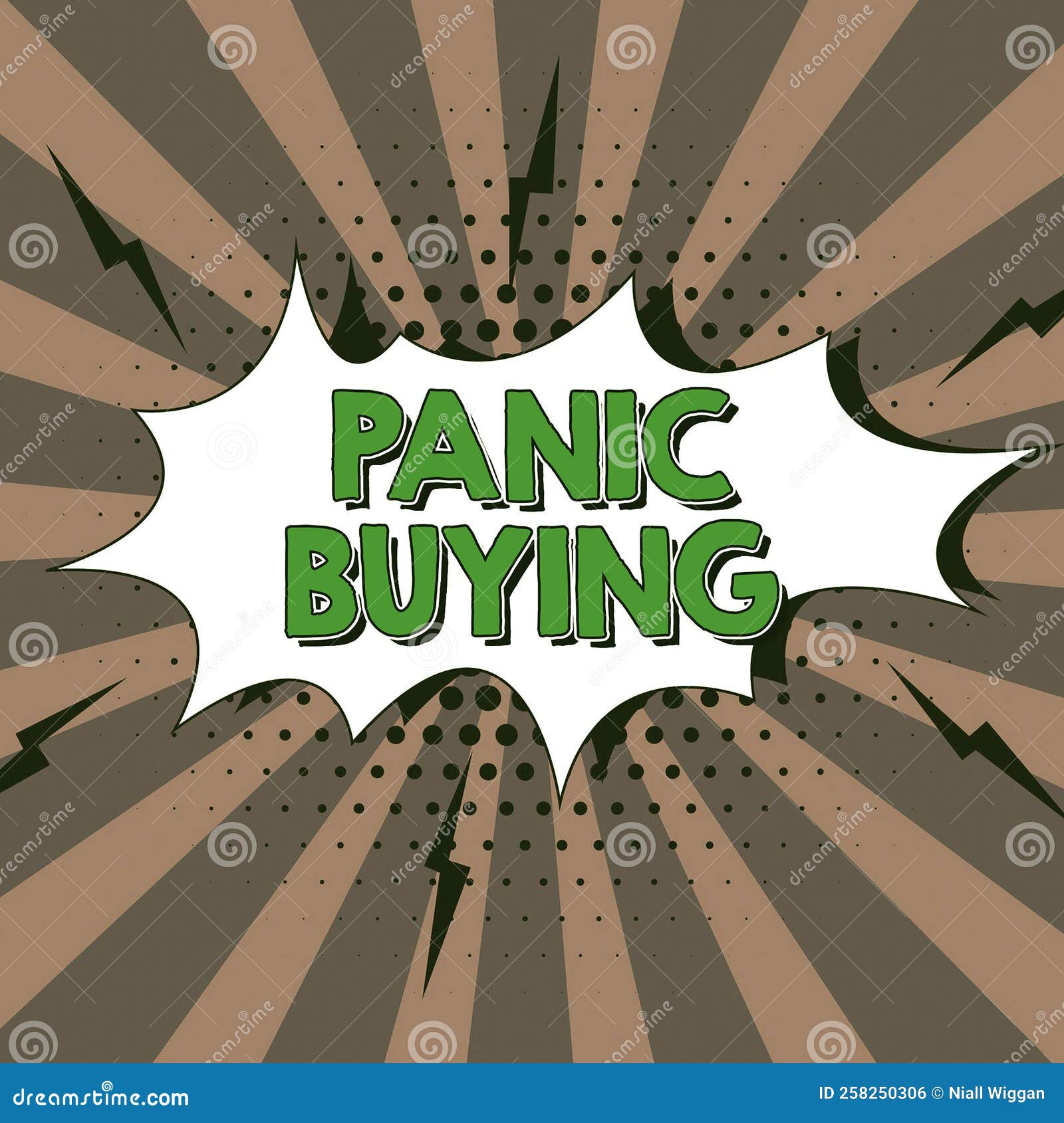 Handwriting Text Panic Buying. Business Overview Buying Large Quantities Due To Sudden Fear of