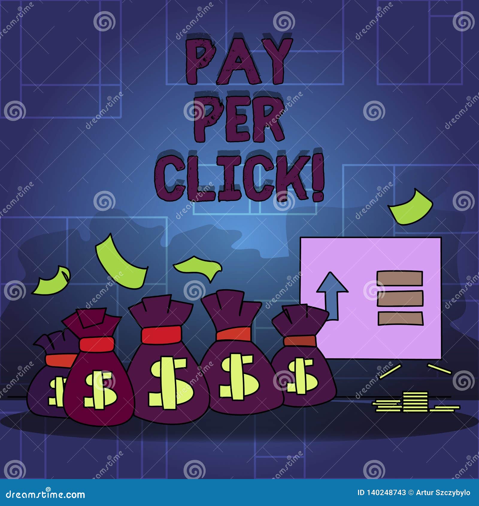 Handwriting Text Pay Per Click. Concept Meaning Internet ...