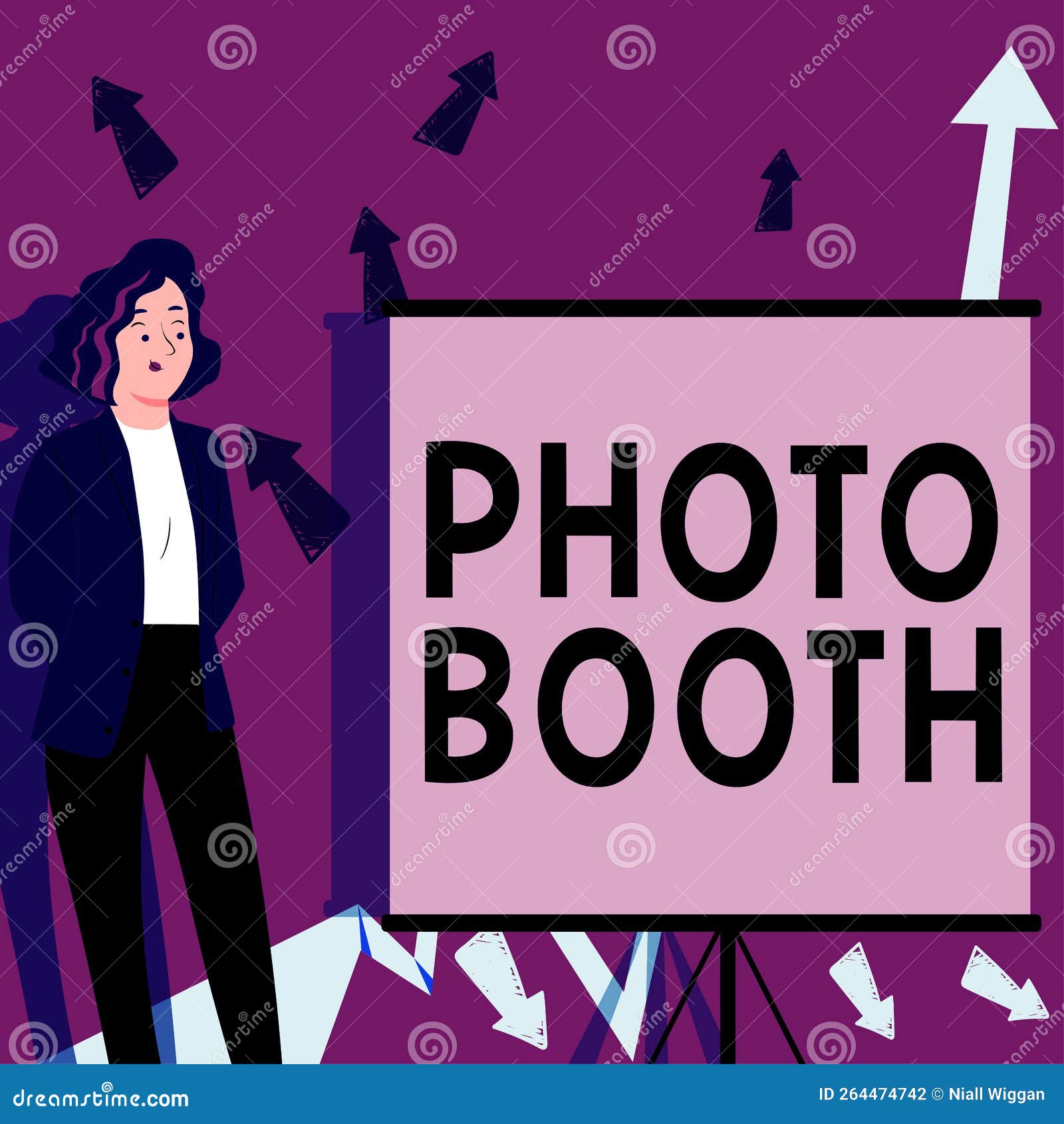 Writing Displaying Text Photo Booth. Concept Meaning Form Of Photo Sharing  And Publishing In The Format Of A Blog Stock Photo, Picture and Royalty  Free Image. Image 198281577.