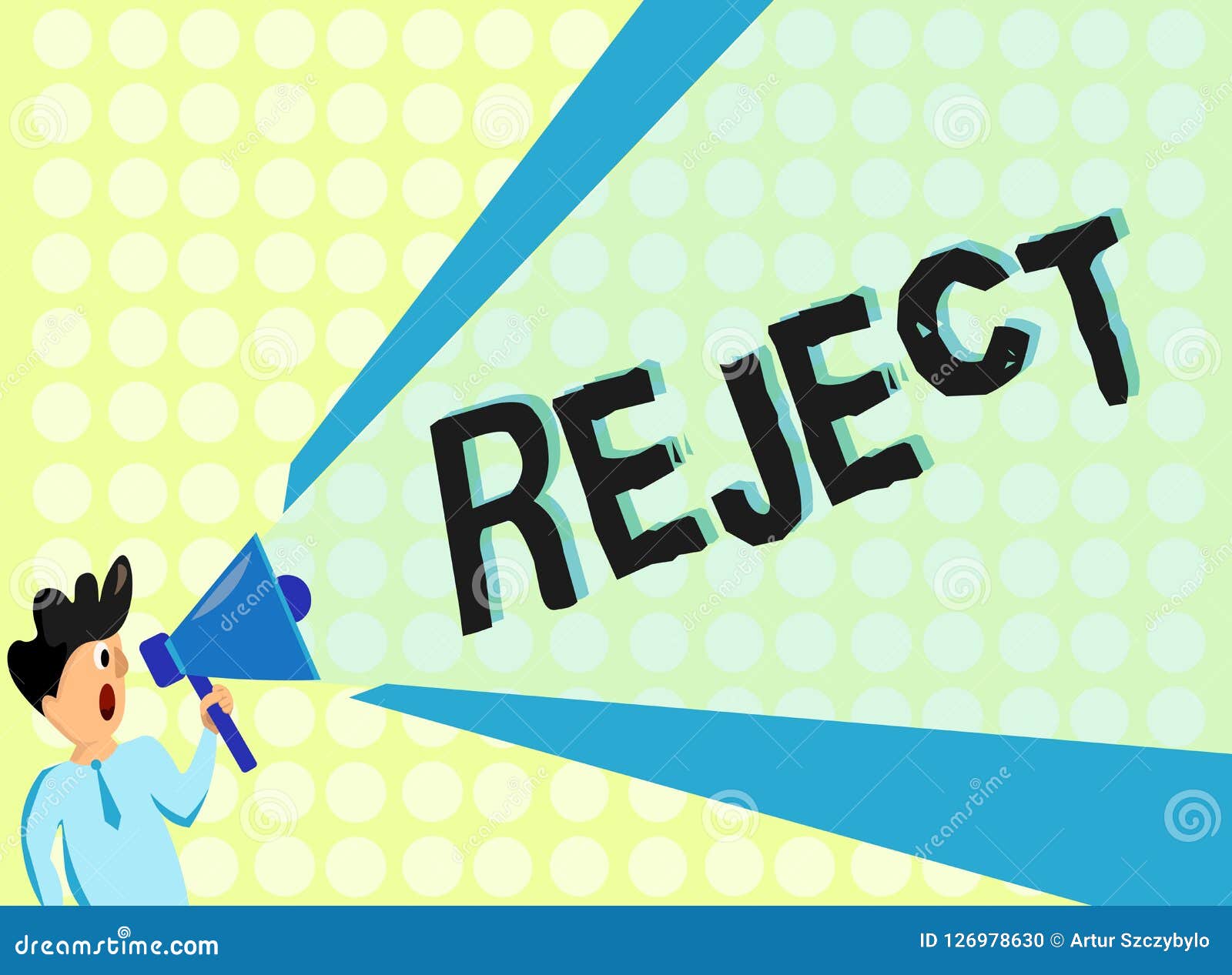 Handwriting Text Reject. Concept Meaning Dismiss As Inadequate