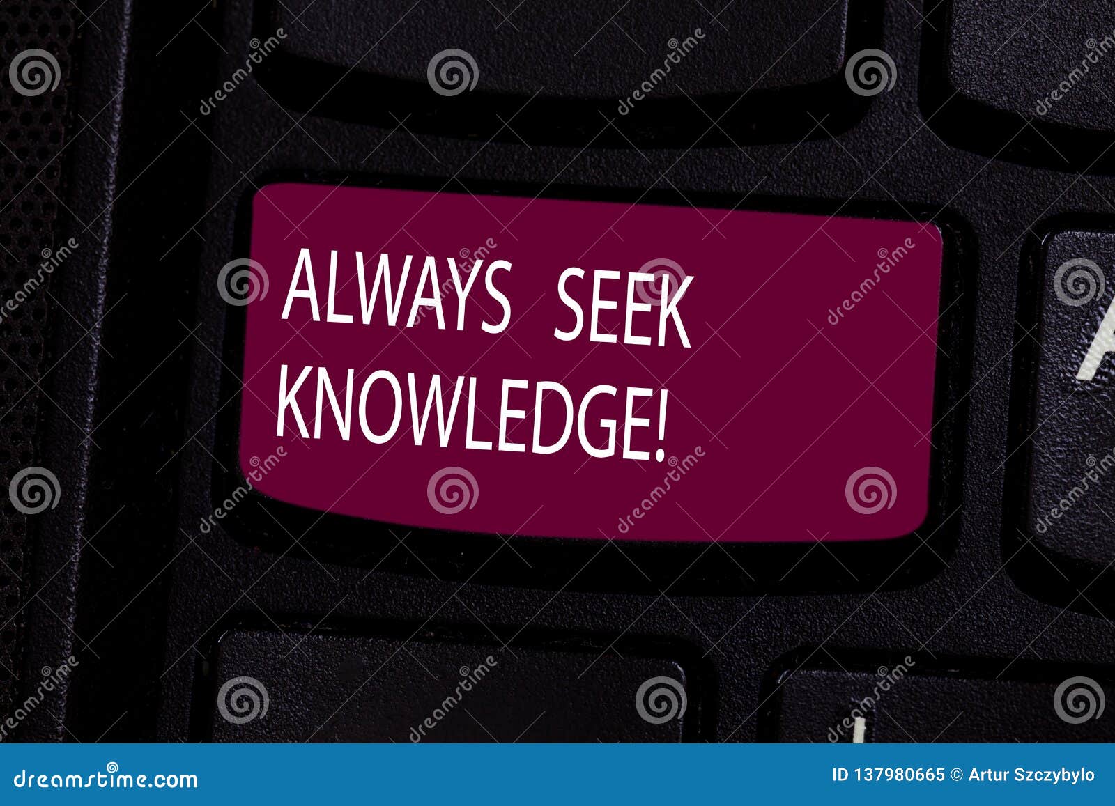 Handwriting Text always Seek Knowledge. Concept Meaning Autodidact ...