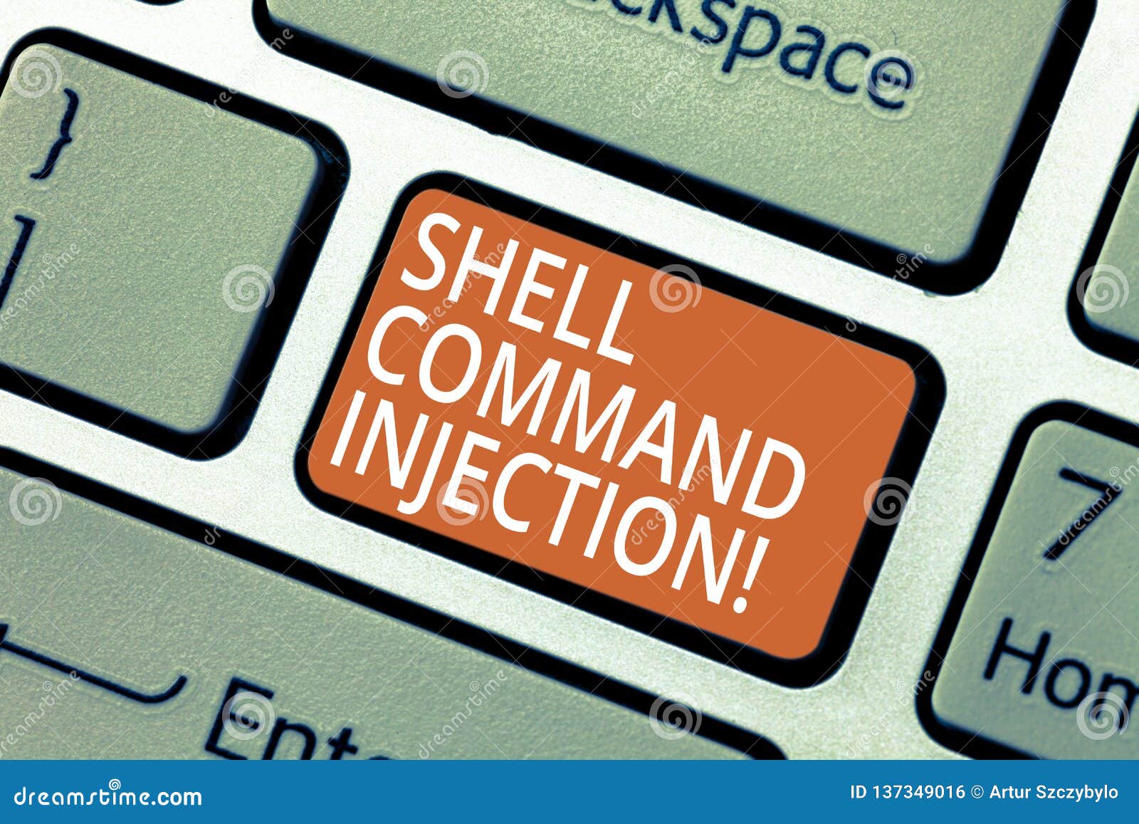 Handwriting Text Shell Comanalysisd Injection. Concept ...
