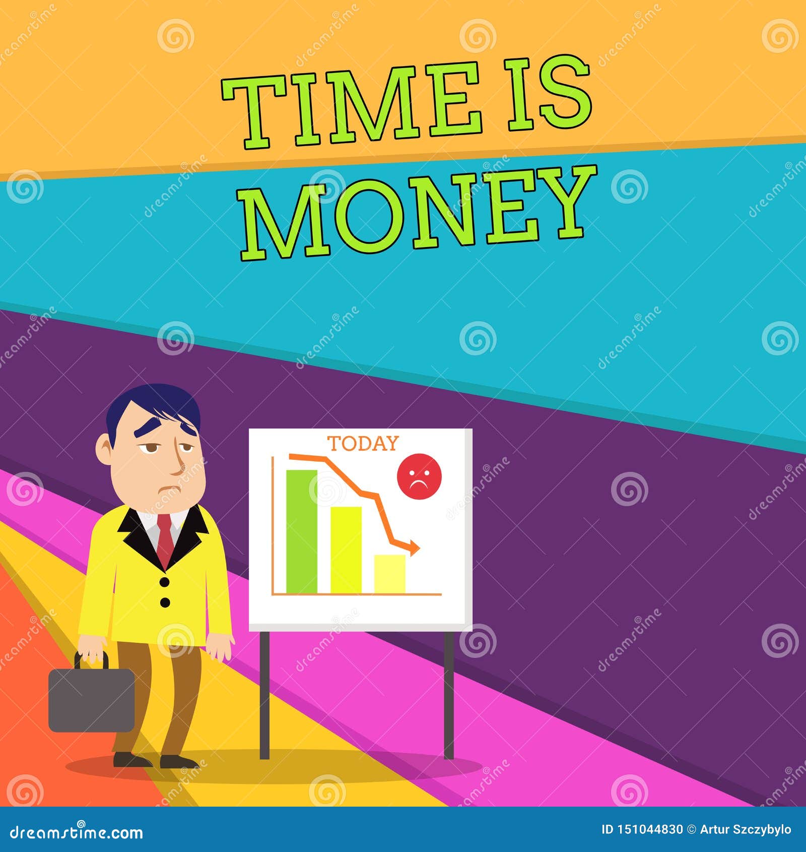 Handwriting Text Time Is Money Concept Meaning Time Is A Valuable - 