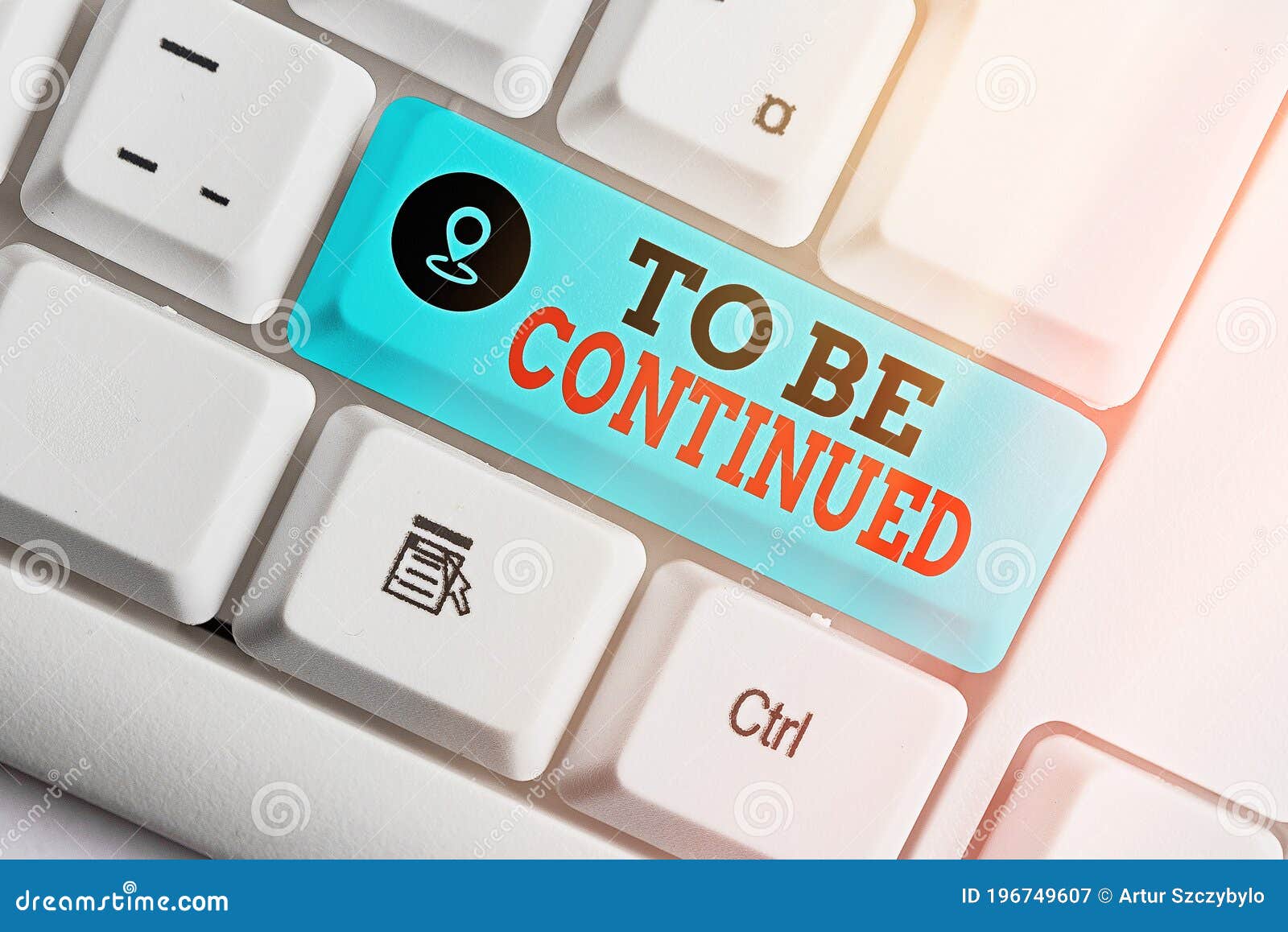 Handwriting text to be continued concept meaning indicate that the