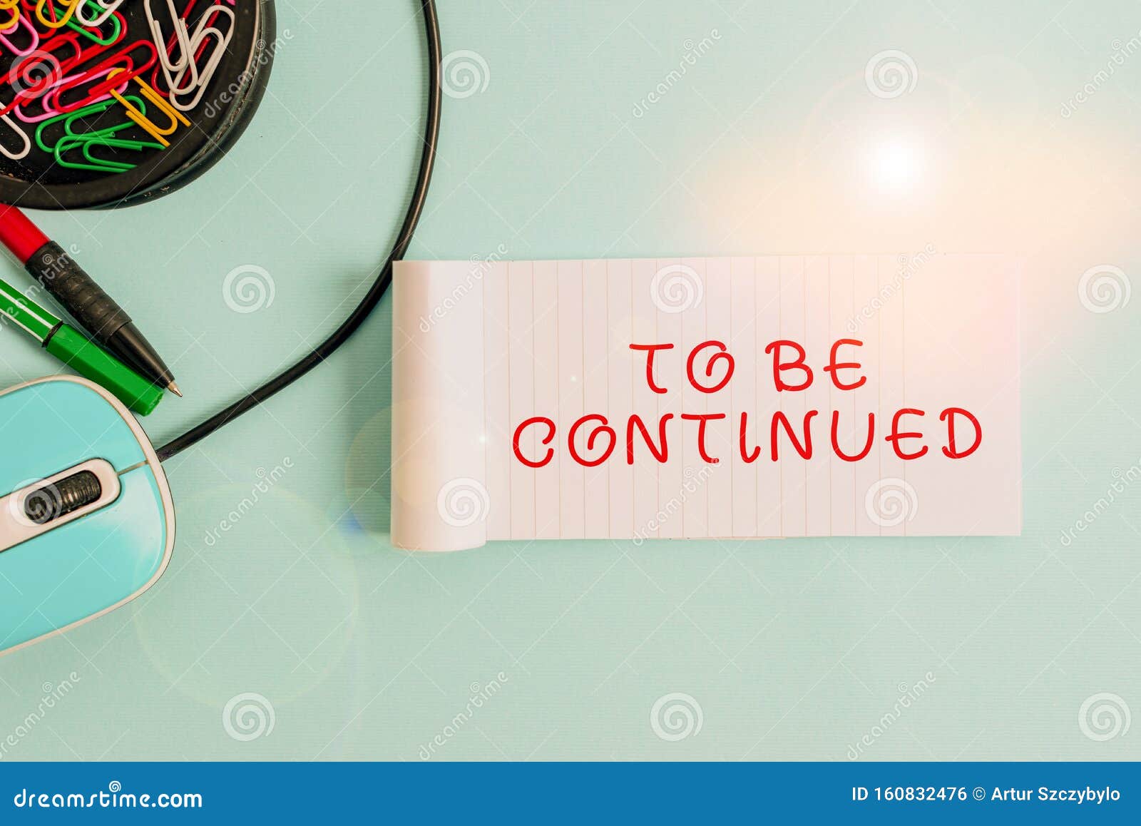 Handwriting text to be continued concept meaning indicate that the