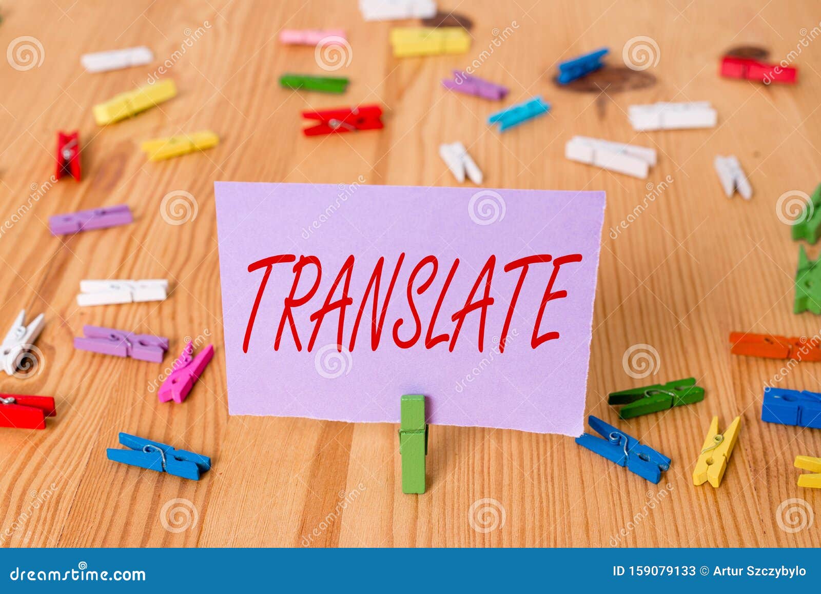 handwriting text translate. concept meaning another word with same equivalent meaning of a target language colored