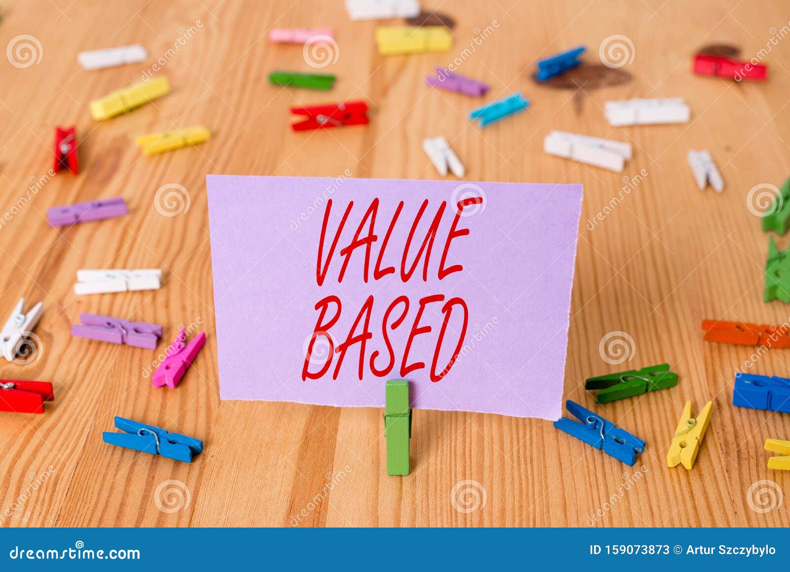handwriting text value based. concept meaning considering the product worth in satisfying the customer colored