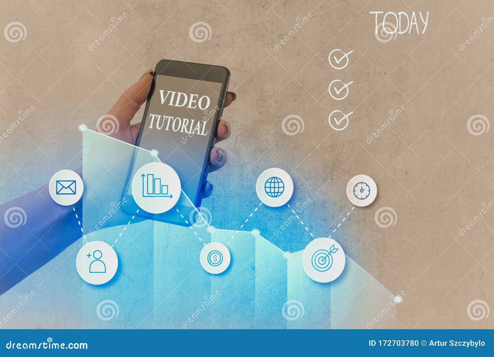 Handwriting Text Video Tutorial Concept Meaning Method Of Transferring Knowledge Through Audiovisual Clips Stock Photo Image Of Lecture Computer