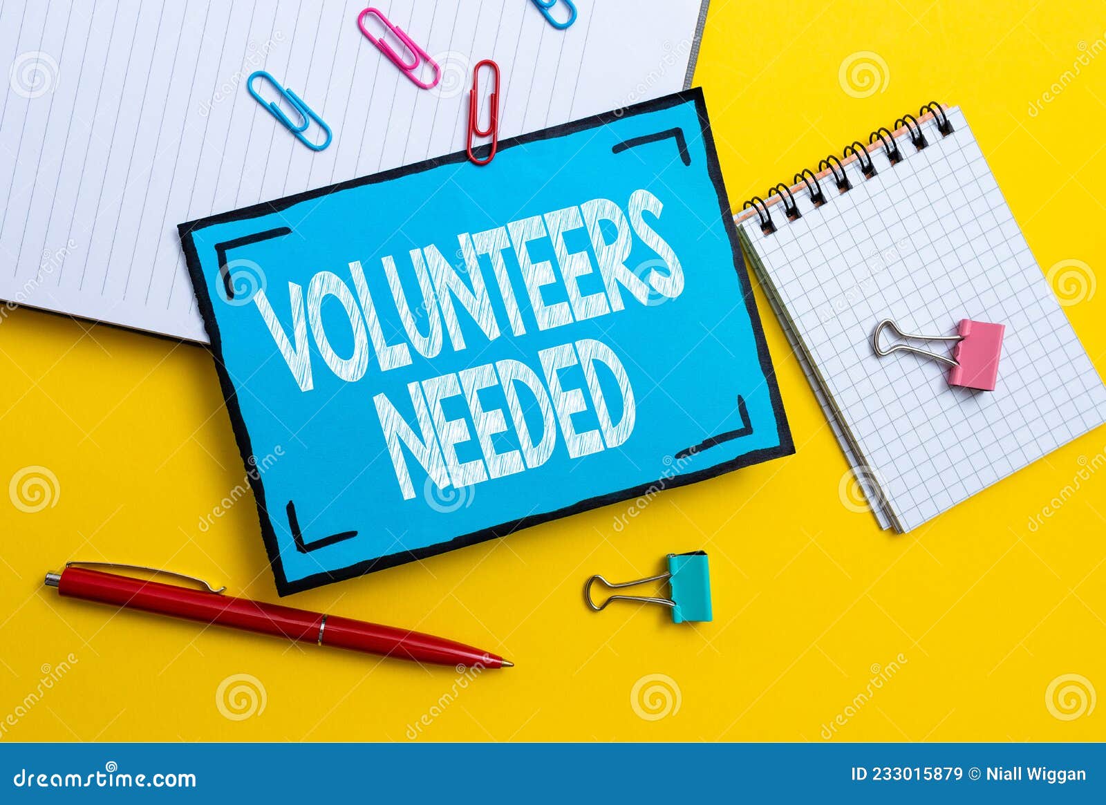 handwriting text volunteers needed. concept meaning need work or help for organization without being paid flashy school