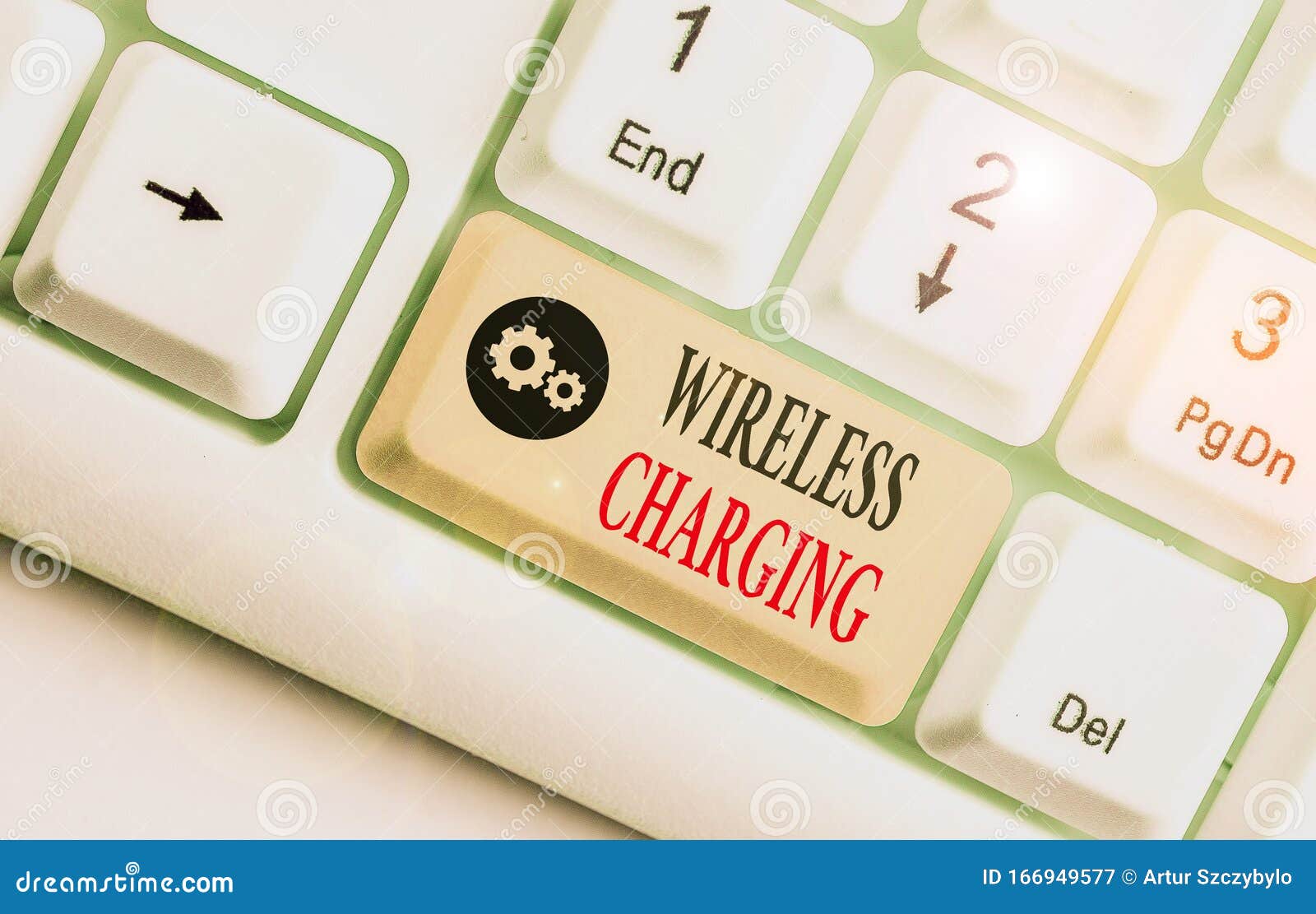 Handwriting Text Wireless Charging. Concept Meaning Methods of Charging