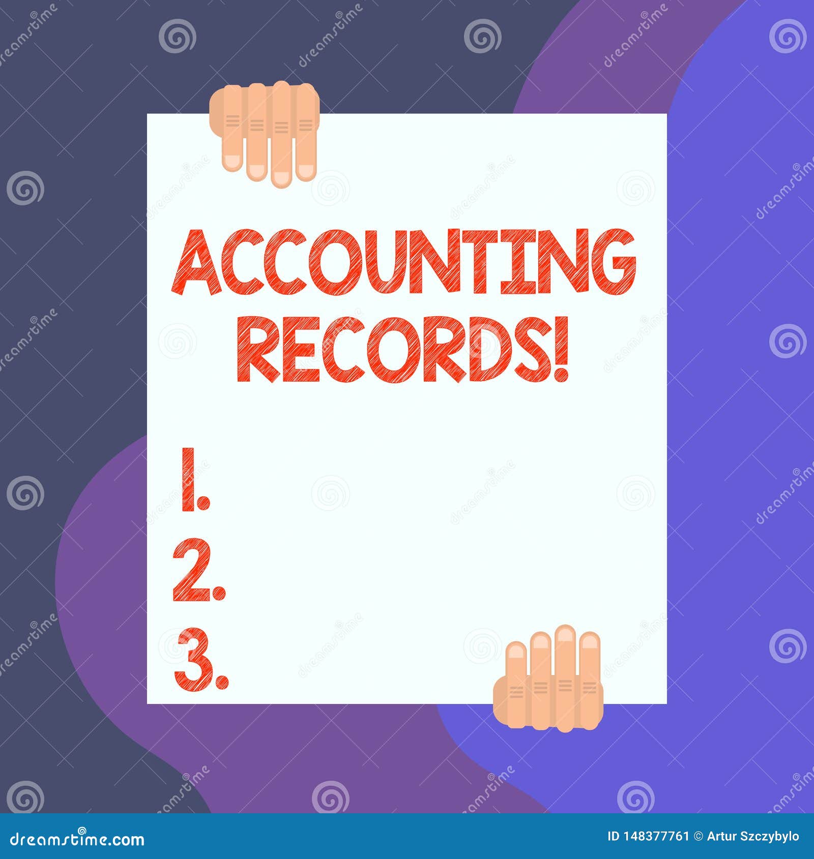 Accounting Records, Financial Statements Audit Stock Illustration