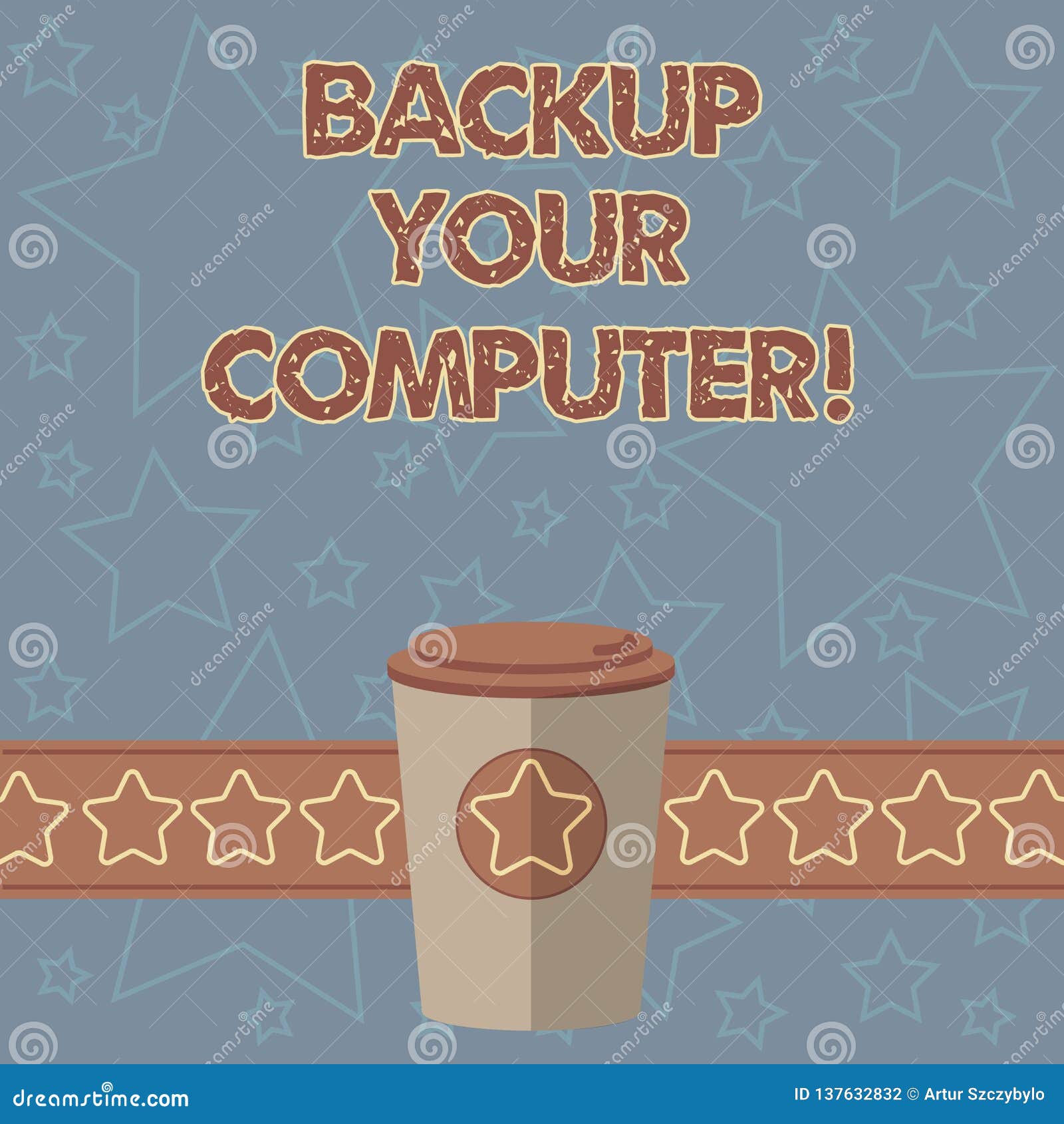 Handwriting Text Writing Backup Your Computer. Concept Meaning Produce  Exact Copy in Case of Equipment Breakdown 3D Stock Illustration -  Illustration of server, mobile: 137632832