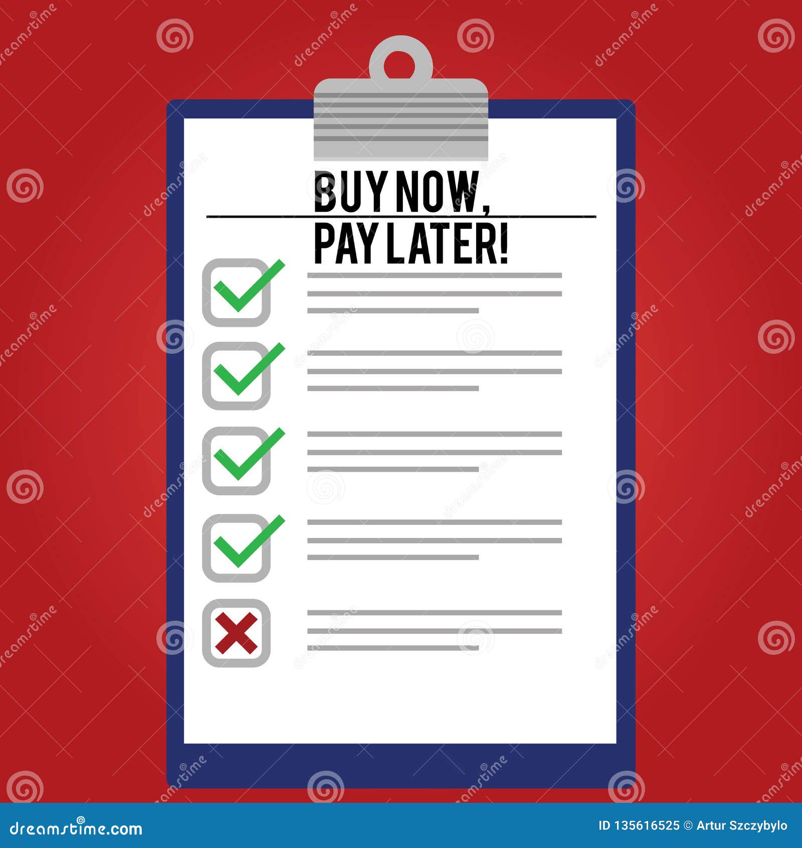 Handwriting Text Writing Buy Now Pay Later. Concept Meaning Credit To  Purchase Things Payment Time after Buying Lined Stock Illustration -  Illustration of later, business: 135616525