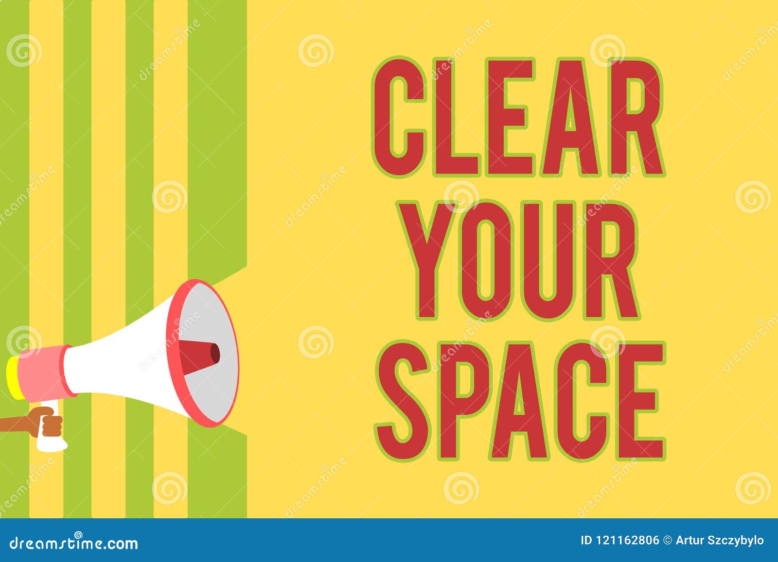 handwriting text writing clear your space. concept meaning clean office studio area make it empty refresh reorganize multiple line