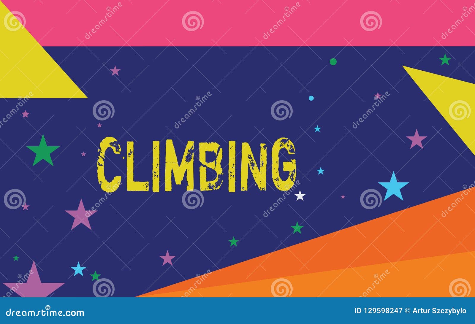 Handwriting Text Writing Climbing. Concept Meaning Sport Activity of