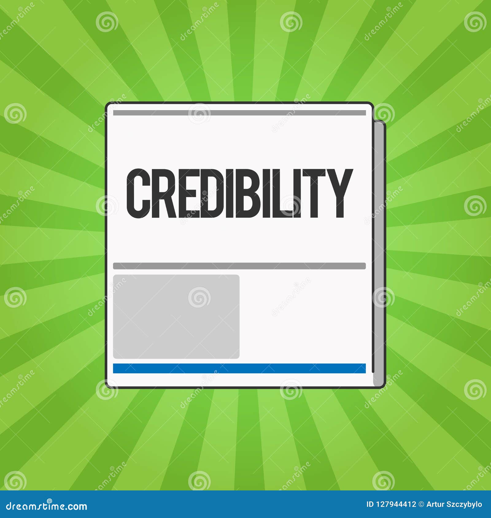 Handwriting Text Writing Credibility. Concept Meaning Quality of Being