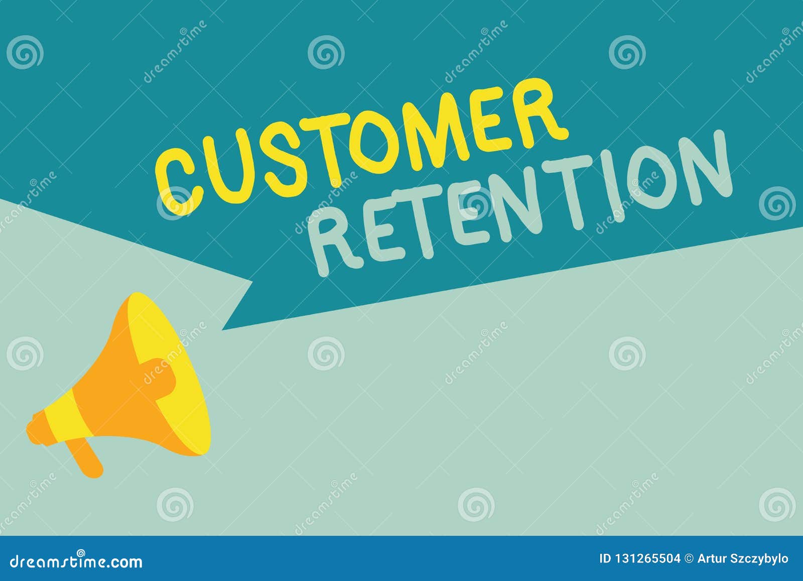 Handwriting Text Writing Customer Retention. Concept Meaning Keeping ...