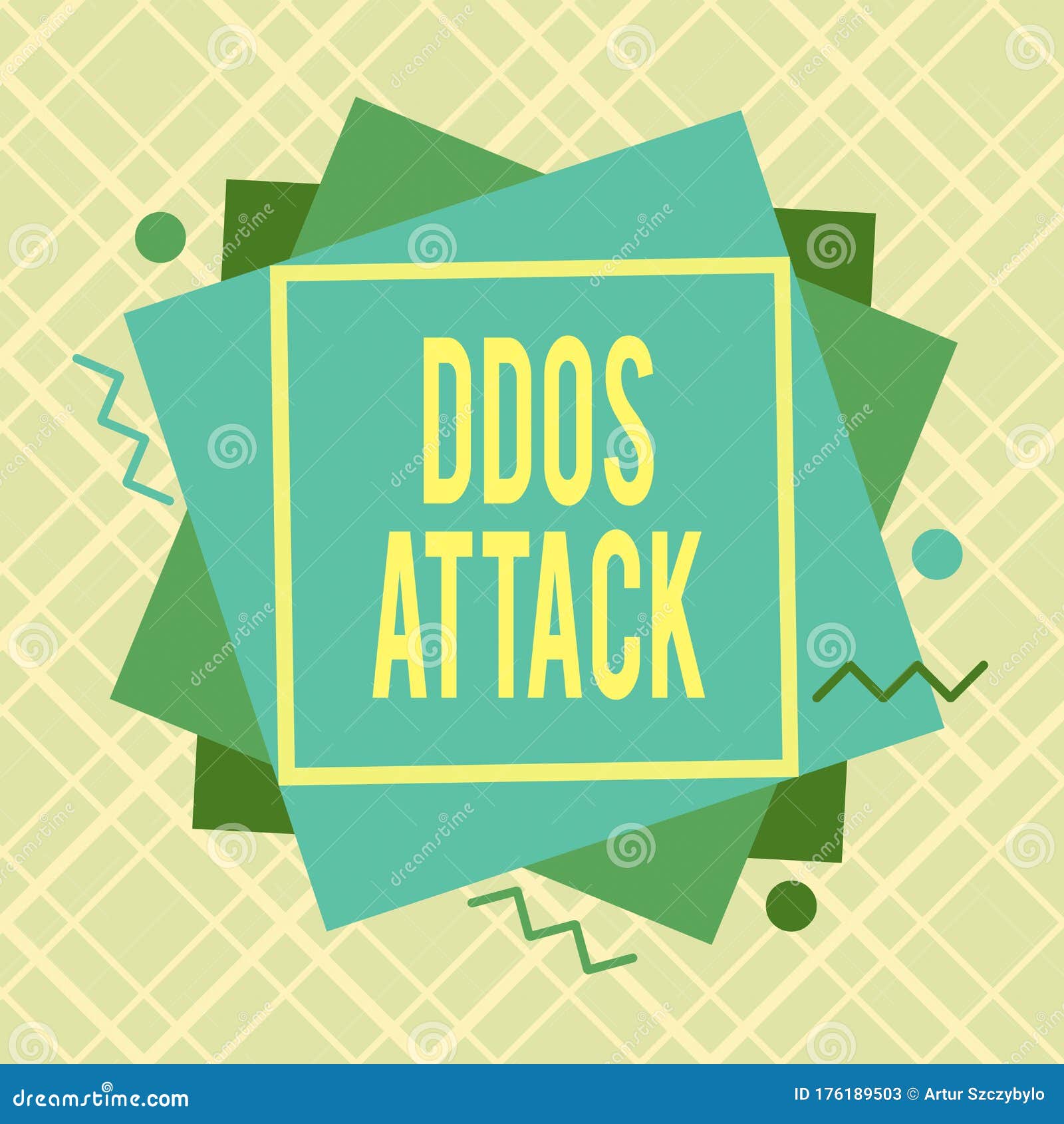 Handwriting Text Writing Ddos Attack. Concept Meaning ...