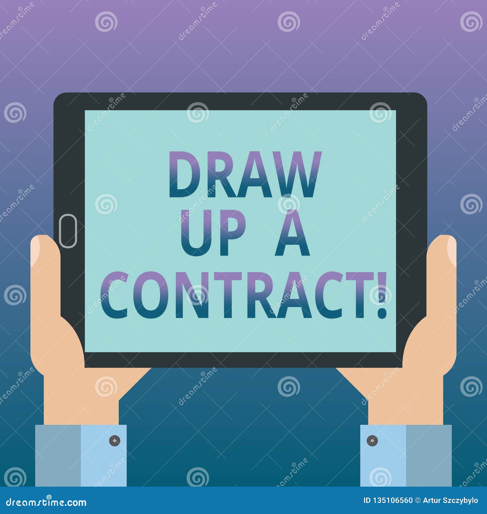Handwriting Text Writing Draw Up a Contract. Concept Meaning Write