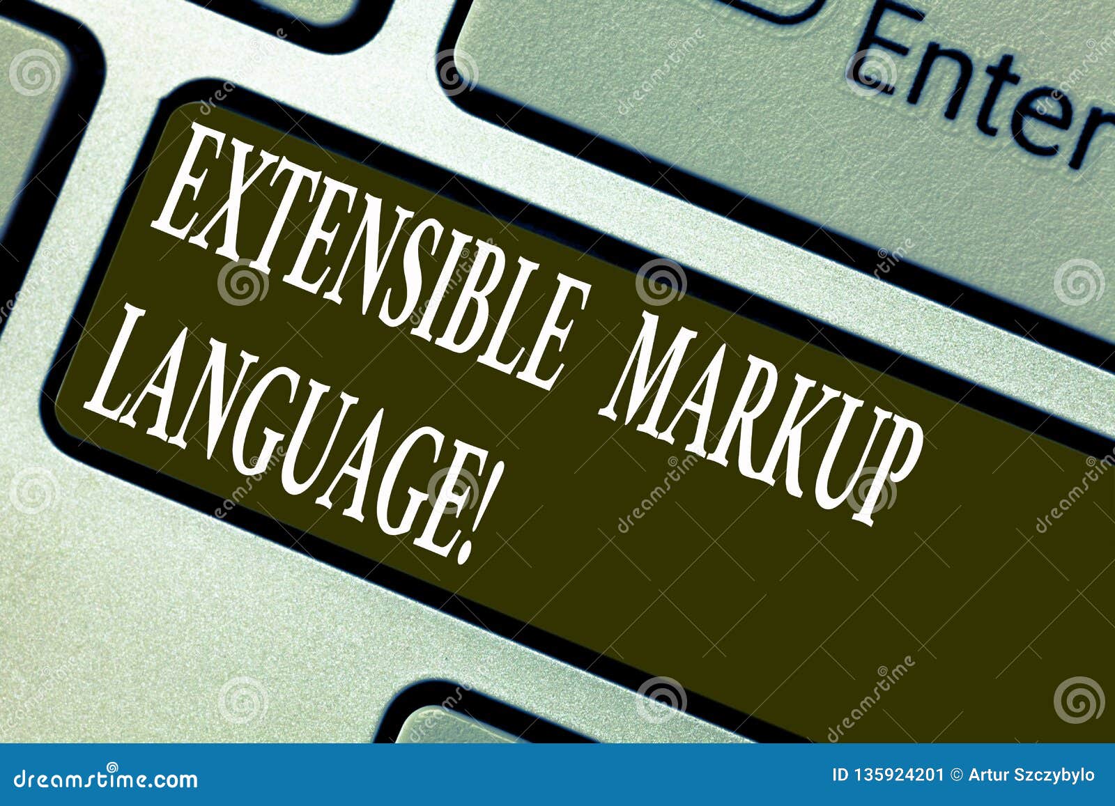 Handwriting Text Writing Extensible Markup Language. Concept Meaning