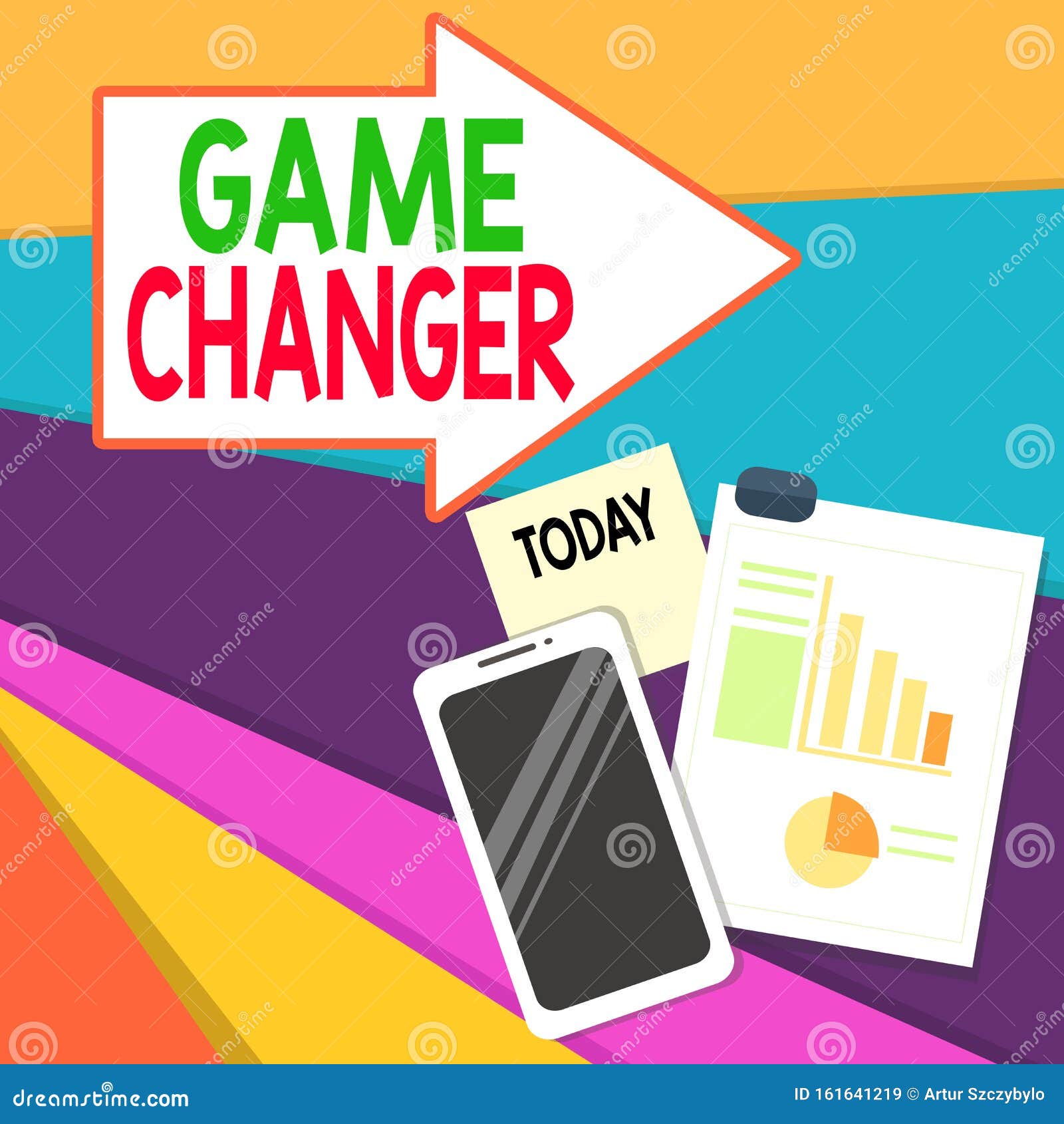 Handwriting Text Writing Game Changer. Concept Meaning Way that Effects