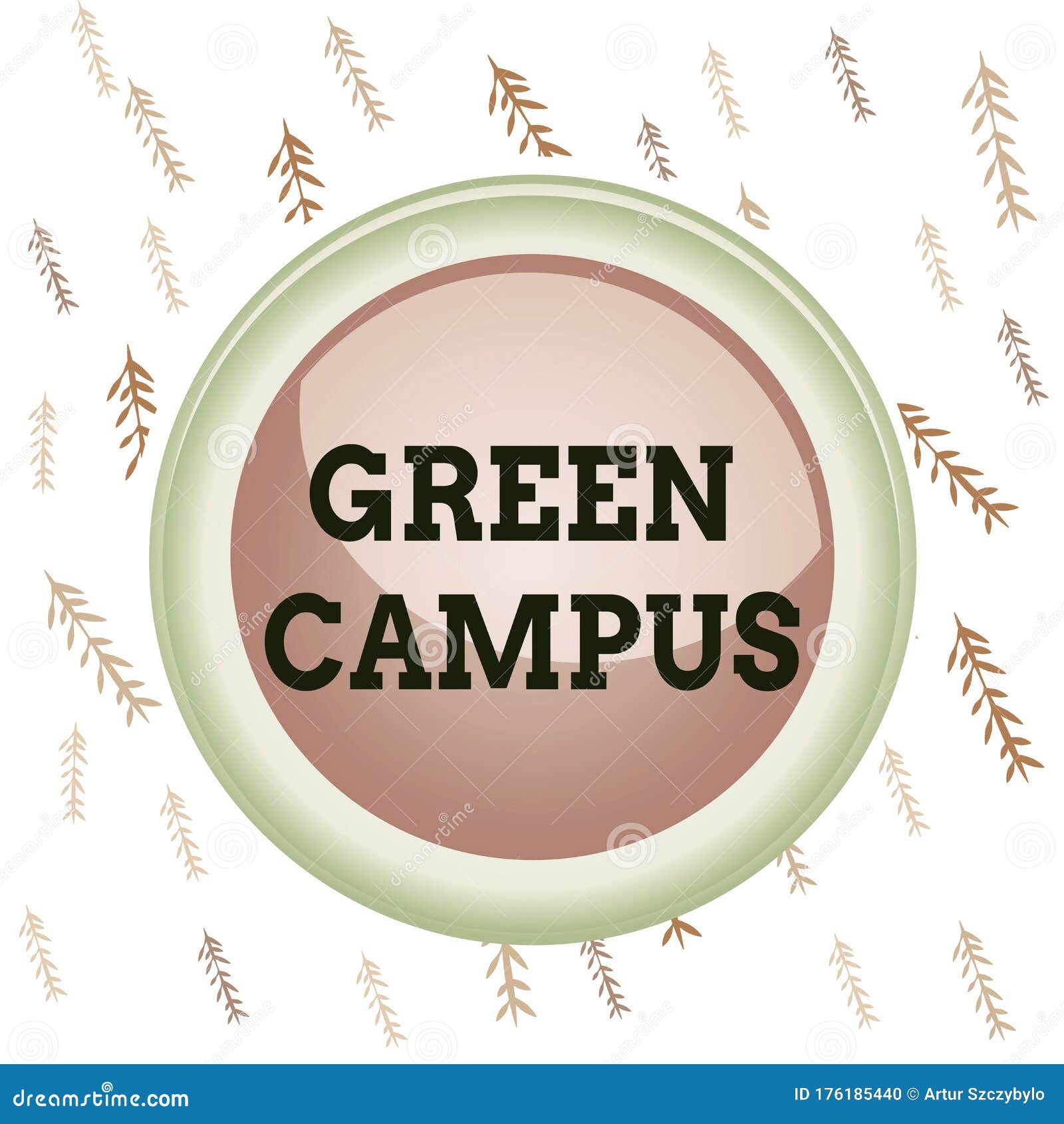 Handwriting Text Writing Green Campus. Concept Meaning Sustainable and
