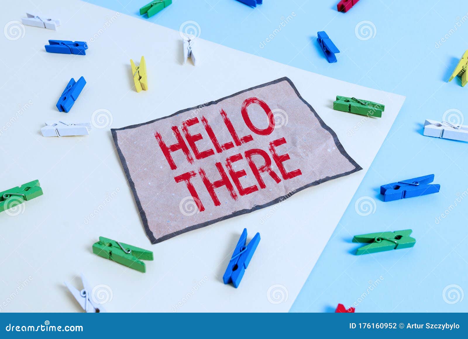 Handwriting Text Writing Hello There. Concept Meaning a Way To Get