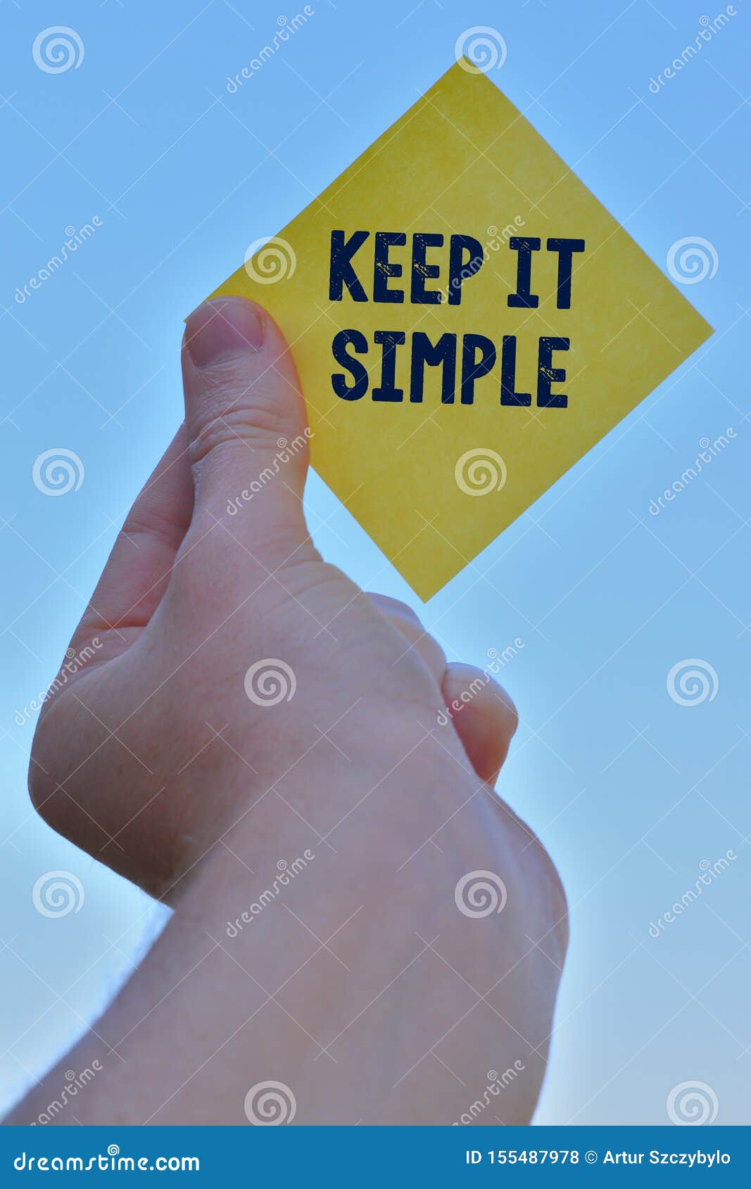 Handwriting Text Writing Keep it Simple. Concept Meaning To Make