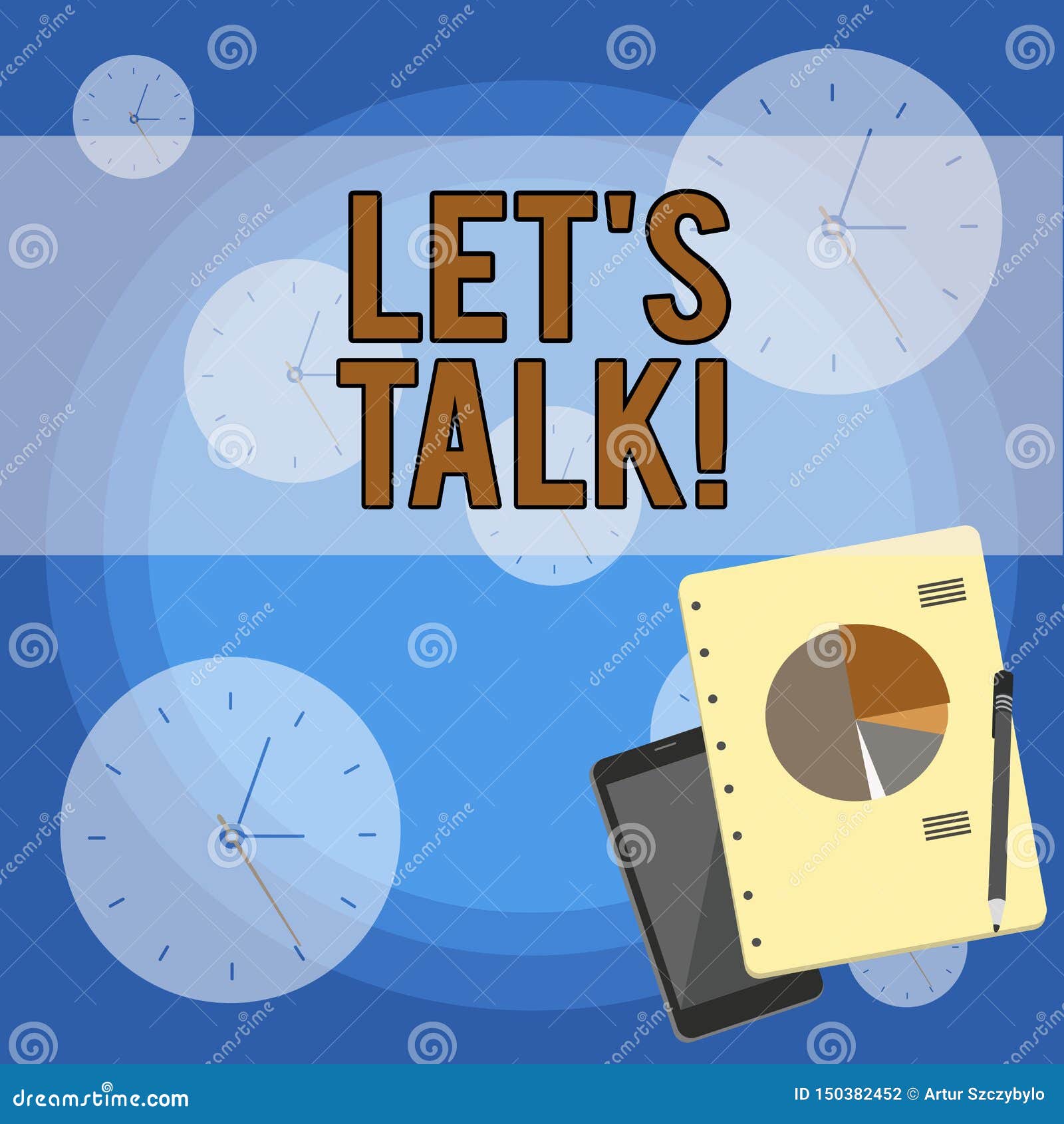 handwriting text writing let s is talk. concept meaning suggesting in the beginning of a conversation on the topic