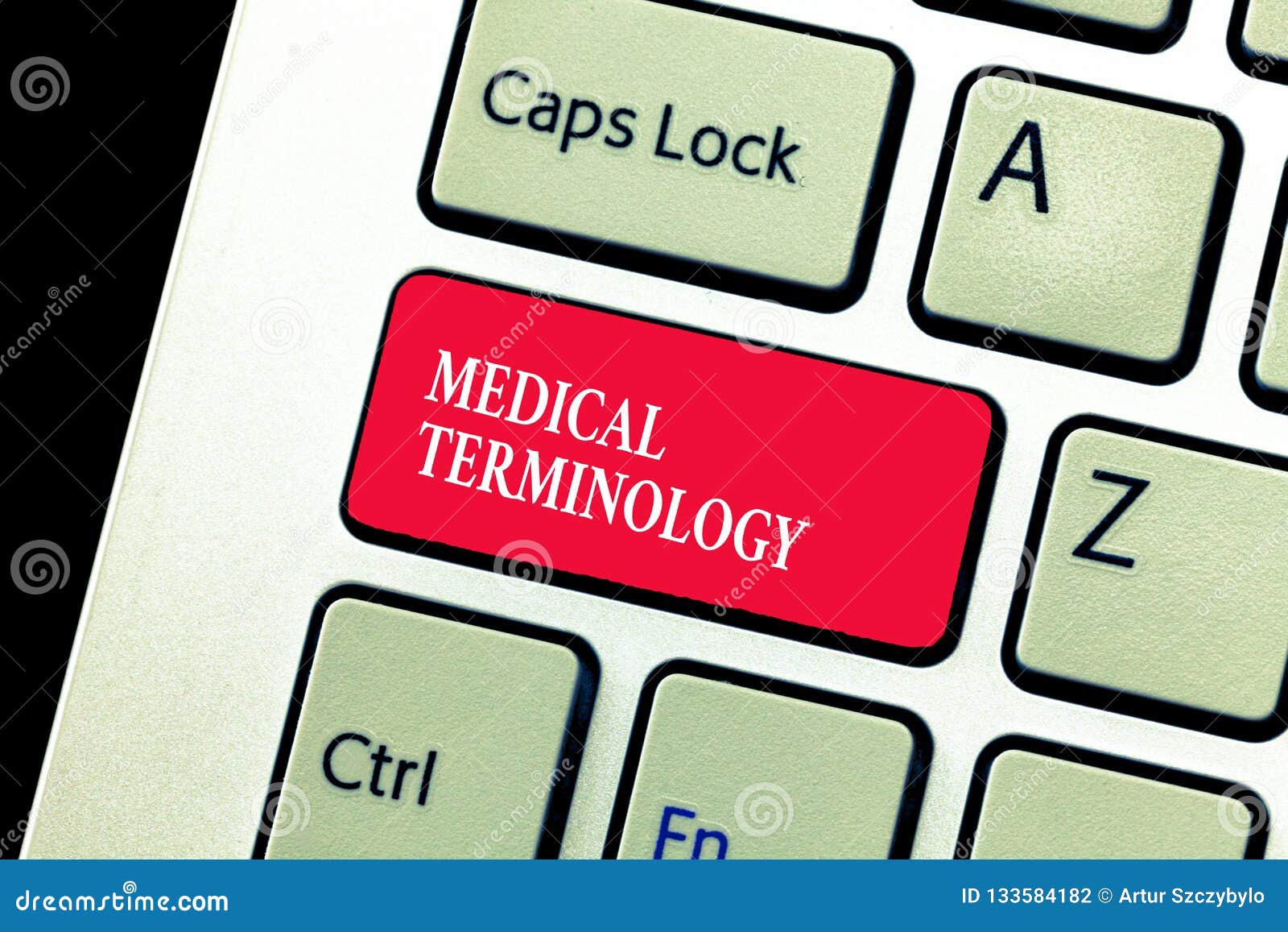 handwriting text writing medical terminology. concept meaning language used to precisely describe the huanalysis body